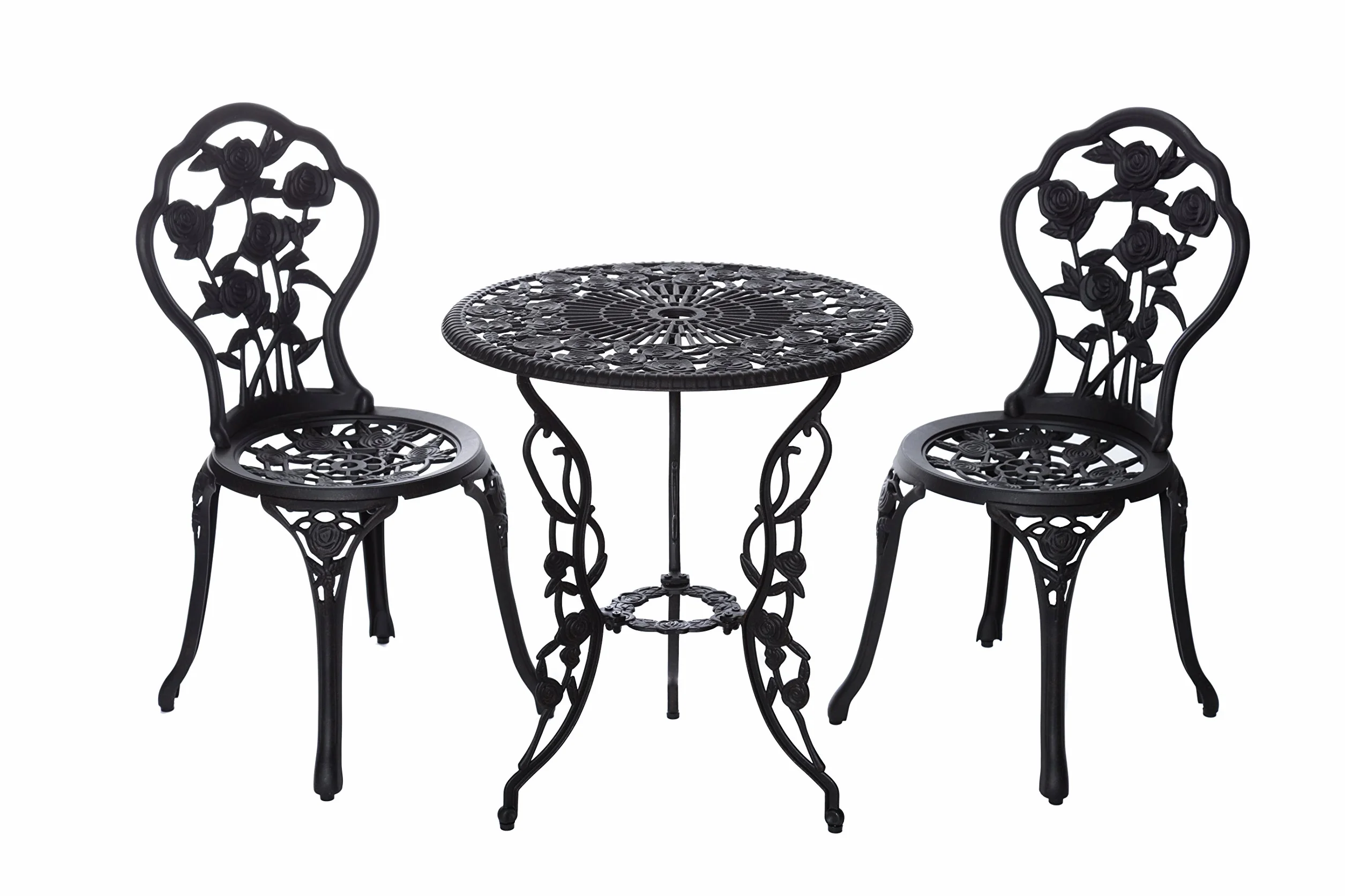 Di alta qualità aufwendig gearbeitetes Bistro Tovaglietta, 15240/C1 547 Stabile Set di mobili da giardino, balcone set, set Bistro, rivestito in alluminio pressofuso,