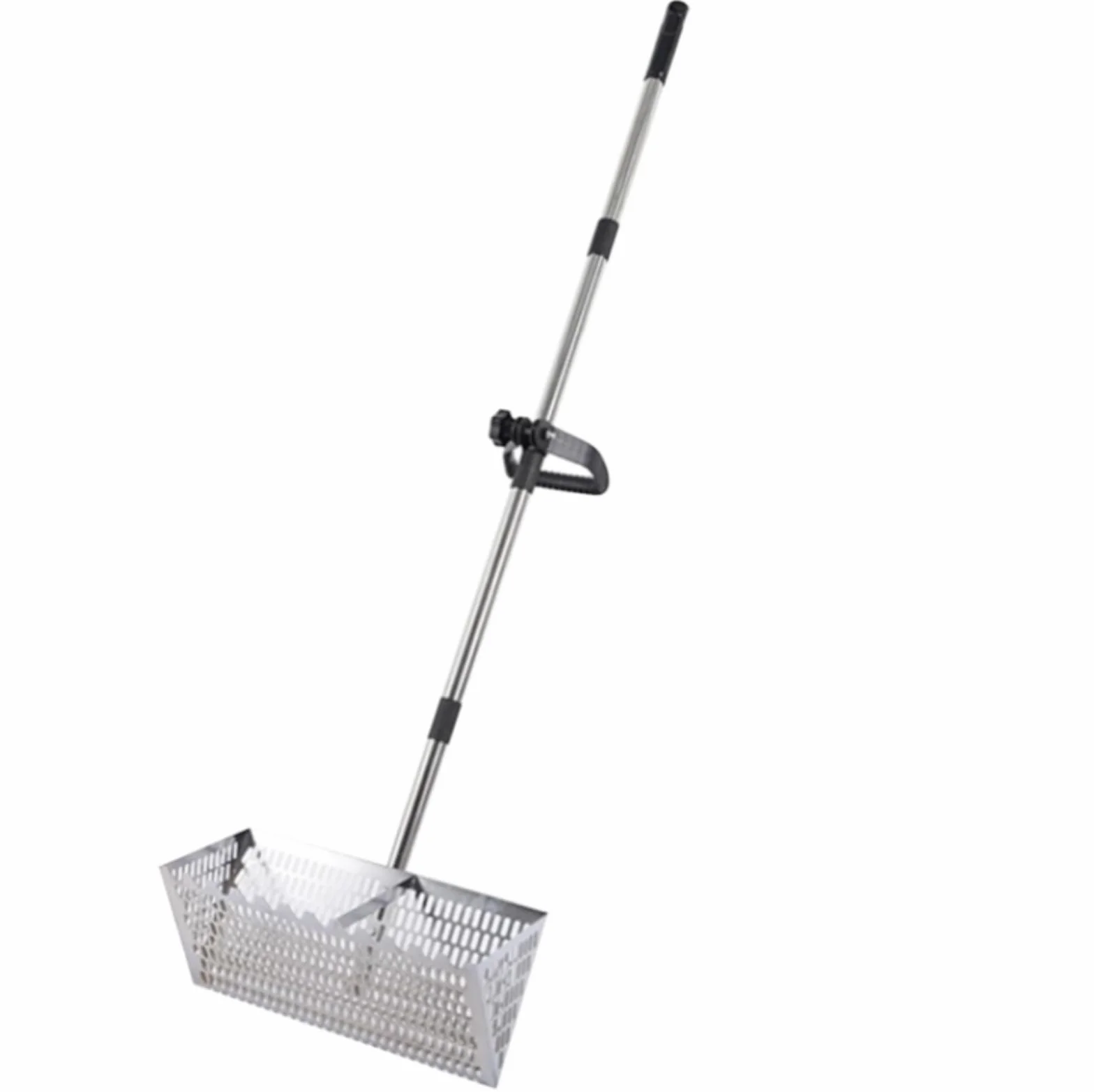 Pullo di Sabbia rastrellano di Sabbia di in Acciaio al Carbonio con Denti contundente e setaccio Staccabile per Impugnatura Non Slip per Giardino da Spiaggia