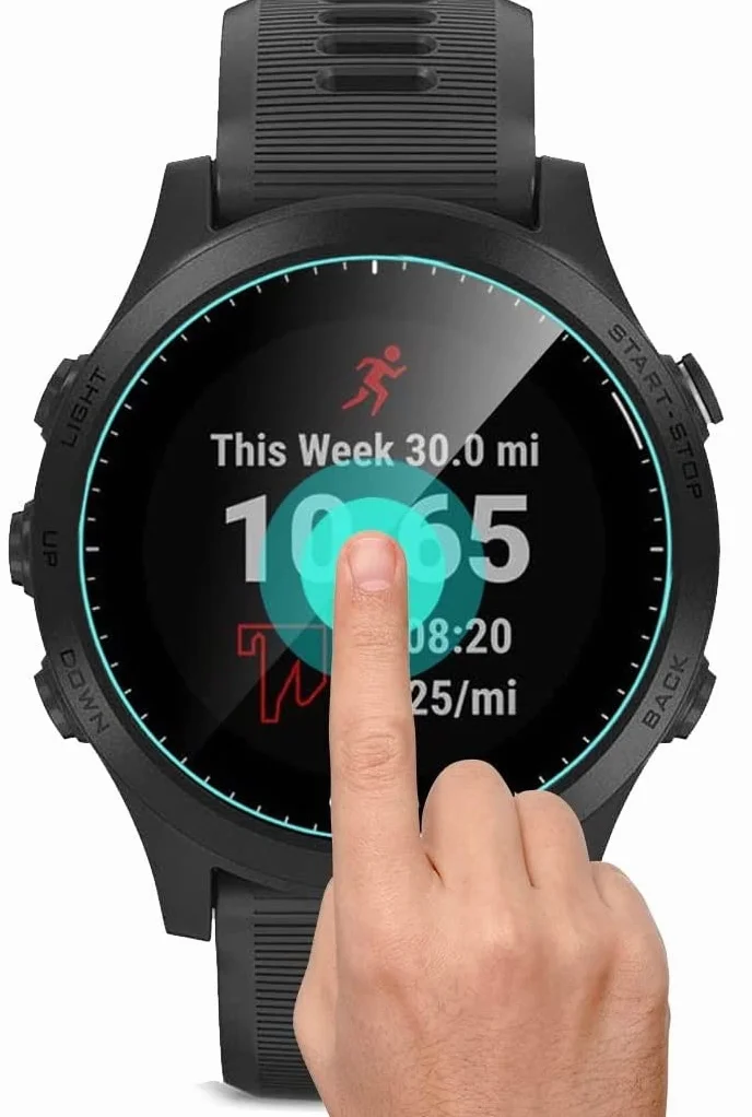 PHONILLICO Vetro temperato compatibile per Garmin Forerunner 945 [2 Pezzi] Pellicola Protettiva
