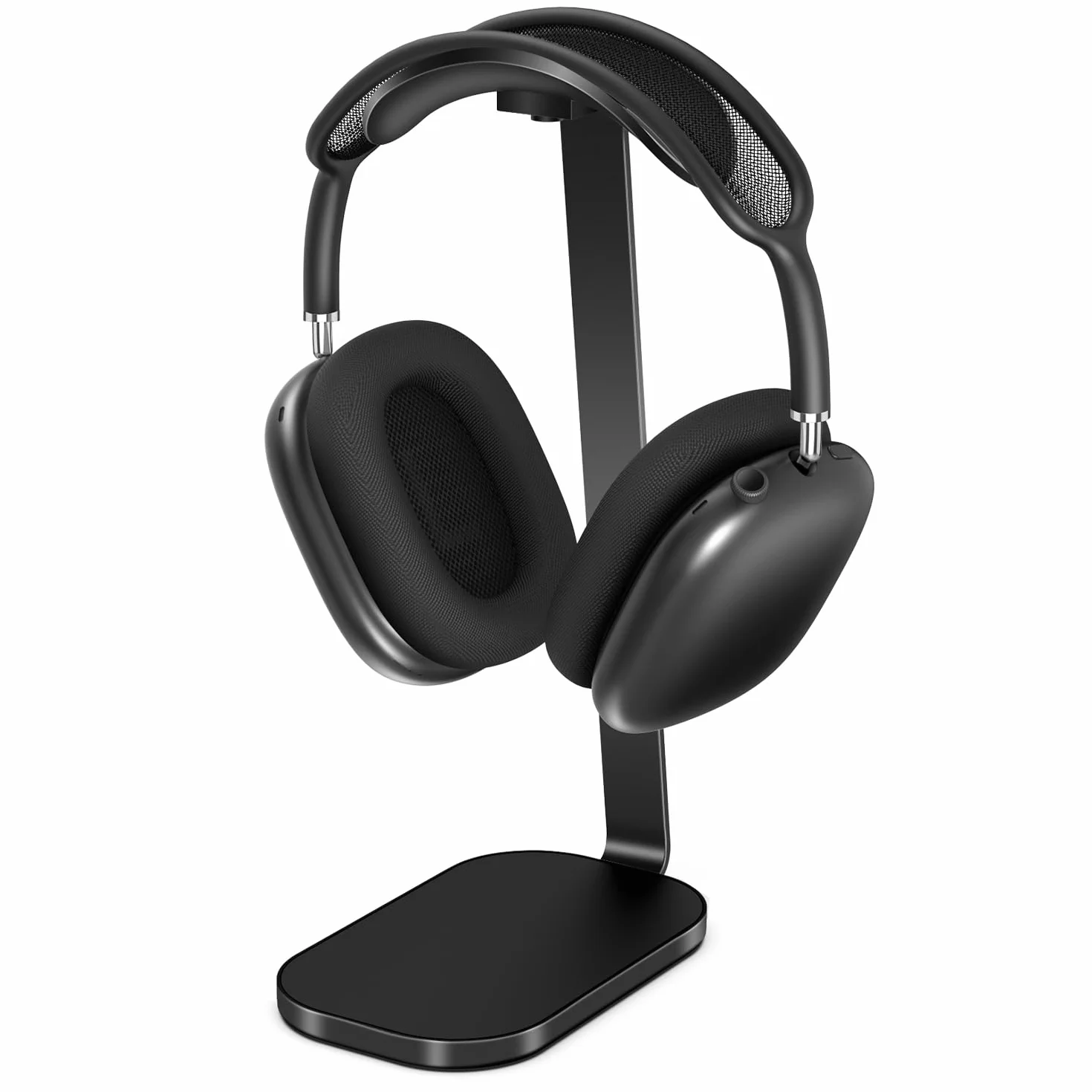 VICHYIE Supporto per cuffie AirPods Max, alluminio ABS silicone, nero