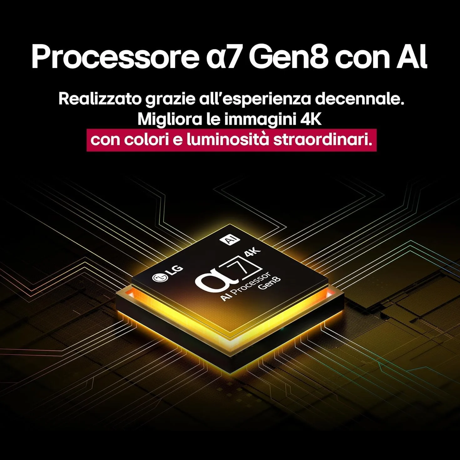 LG QNED AI QNED80 TV 43 pollici Smart TV 4K Processore α7 Gen8 Dynamic QNED Color Design Super Slim webOS AI Gaming VRR 4K@60Hz 43QNED80A6A