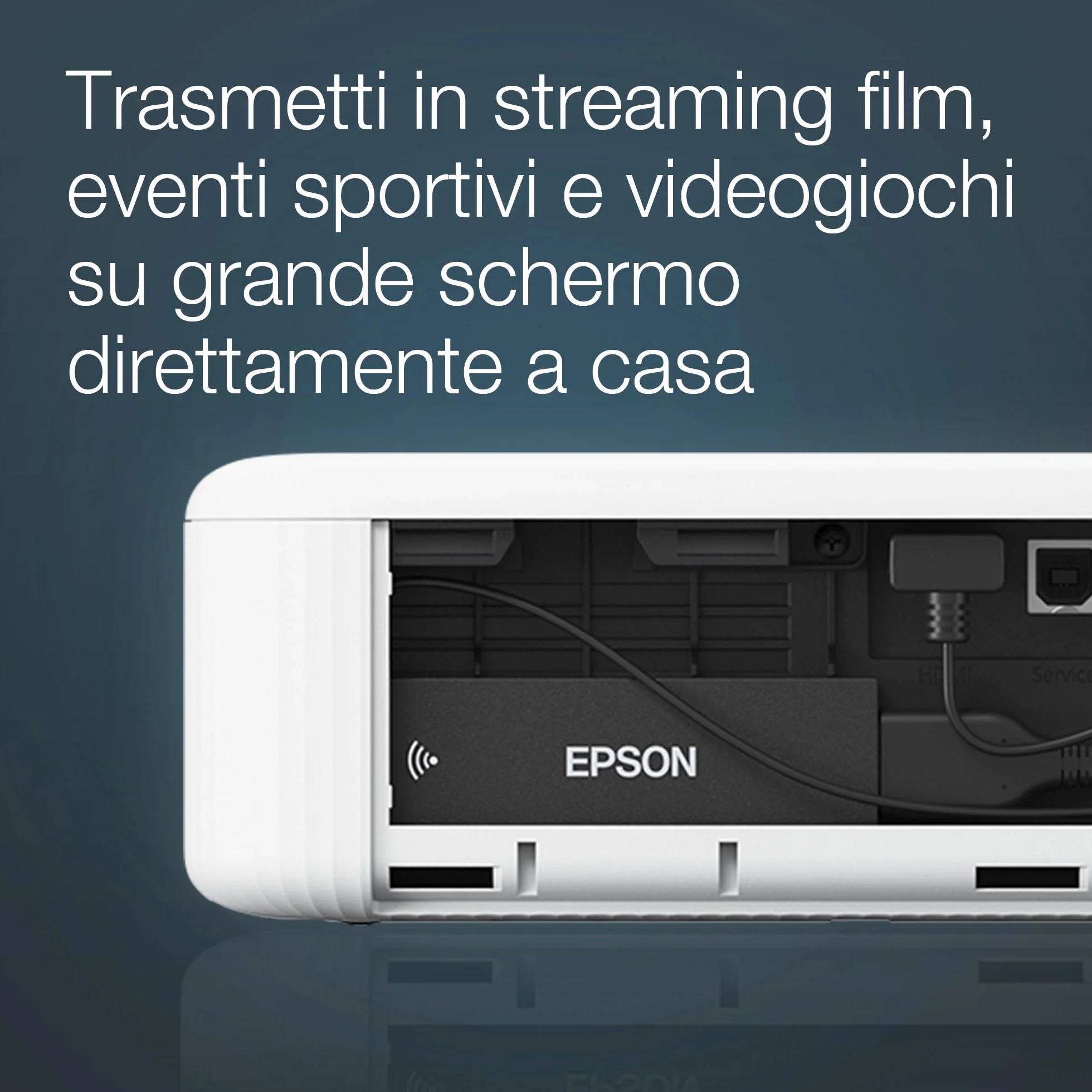 Epson CO-FH02 Videoproiettore Smart TV Full HD 1080p Android TV 3LCD 3000 lumen Bianco