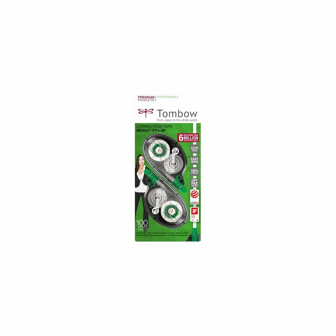 Tombow Mono Original Correttori a nastro 4,2 mm x 10 m confezione da 2 pezzi