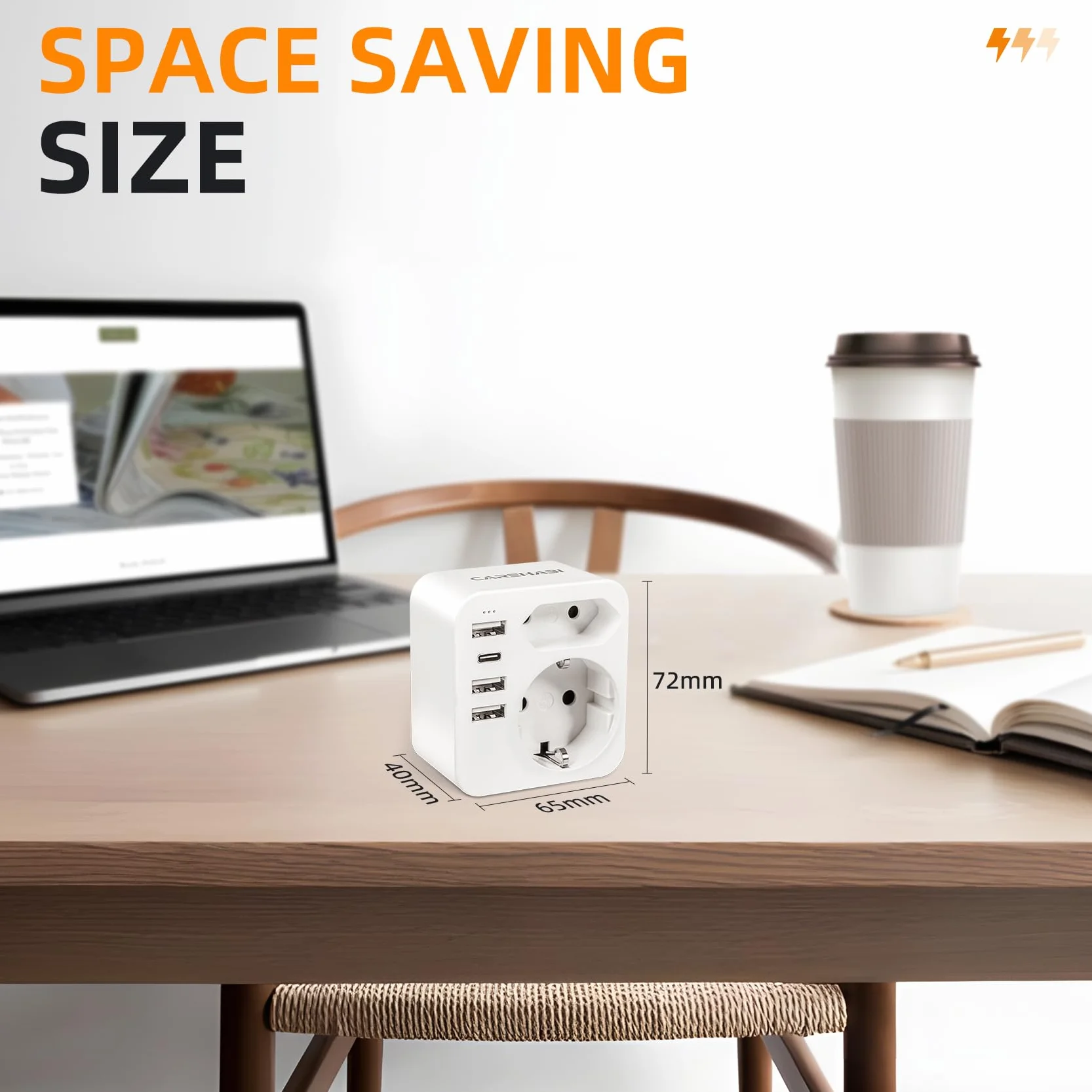 Adattatore di viaggio Australia Cina Italia 3 USB C + 1 USB-C per Nuova Zelanda Argentina