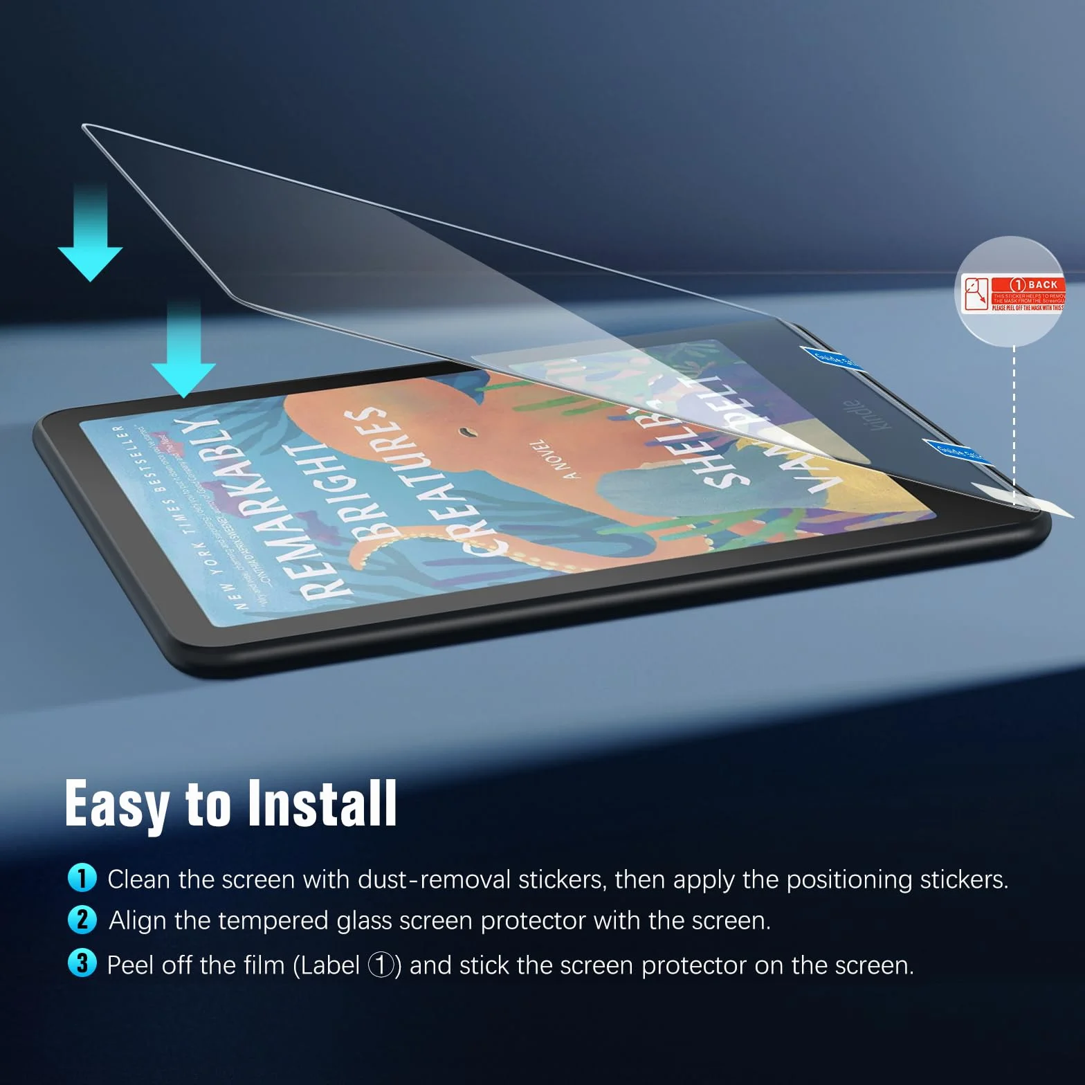 MoKo 2 Pezzi Vetro Temperato Pellicola Protettiva per Kindle Paperwhite 2026/2025 e Colorsoft 2024/2025, Durezza 9H Anti-Graffio, HD Trasparente