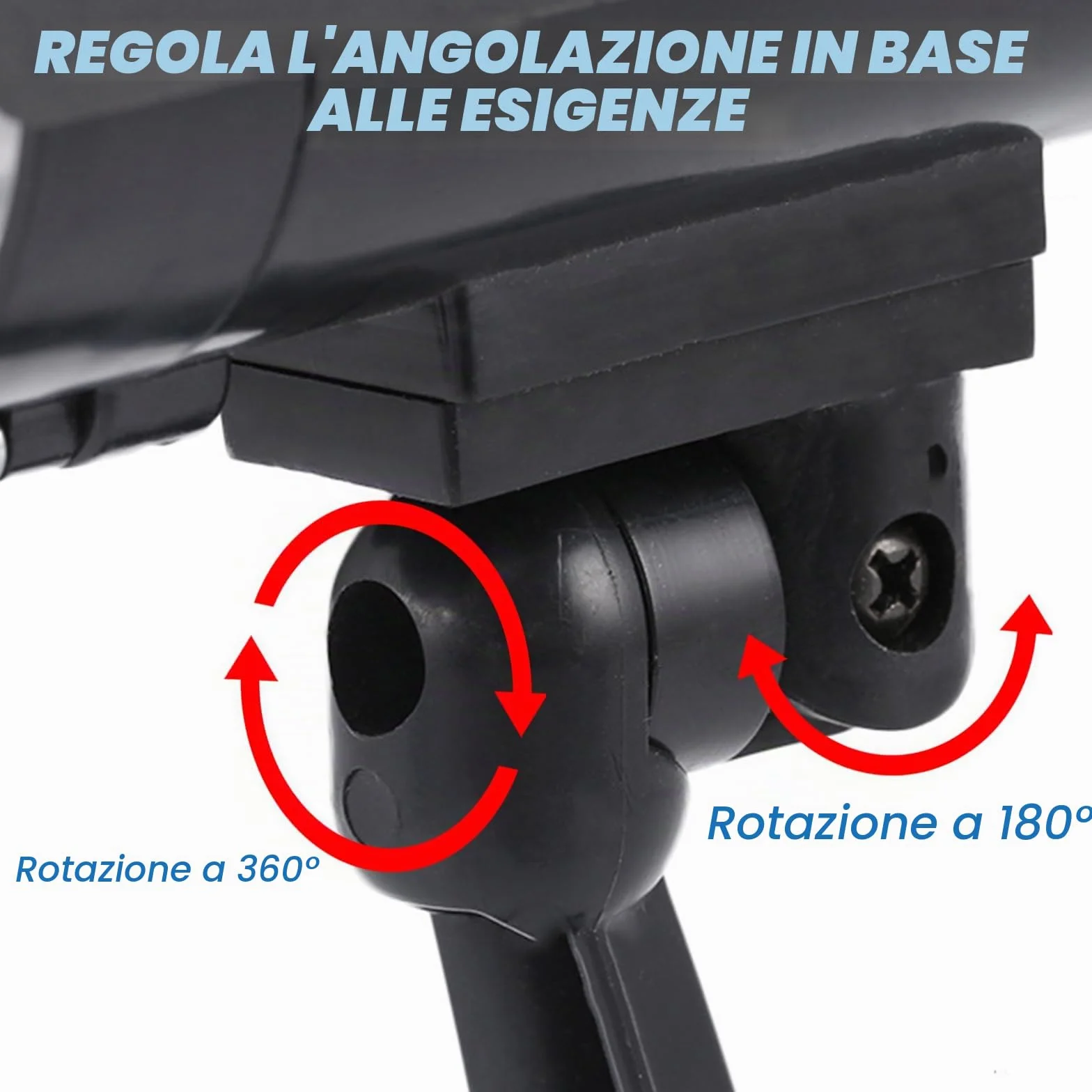 Sporgo Telecamera Finta 2 Pezzi Dummy Esterna Luce LED Rossa Lampeggiante