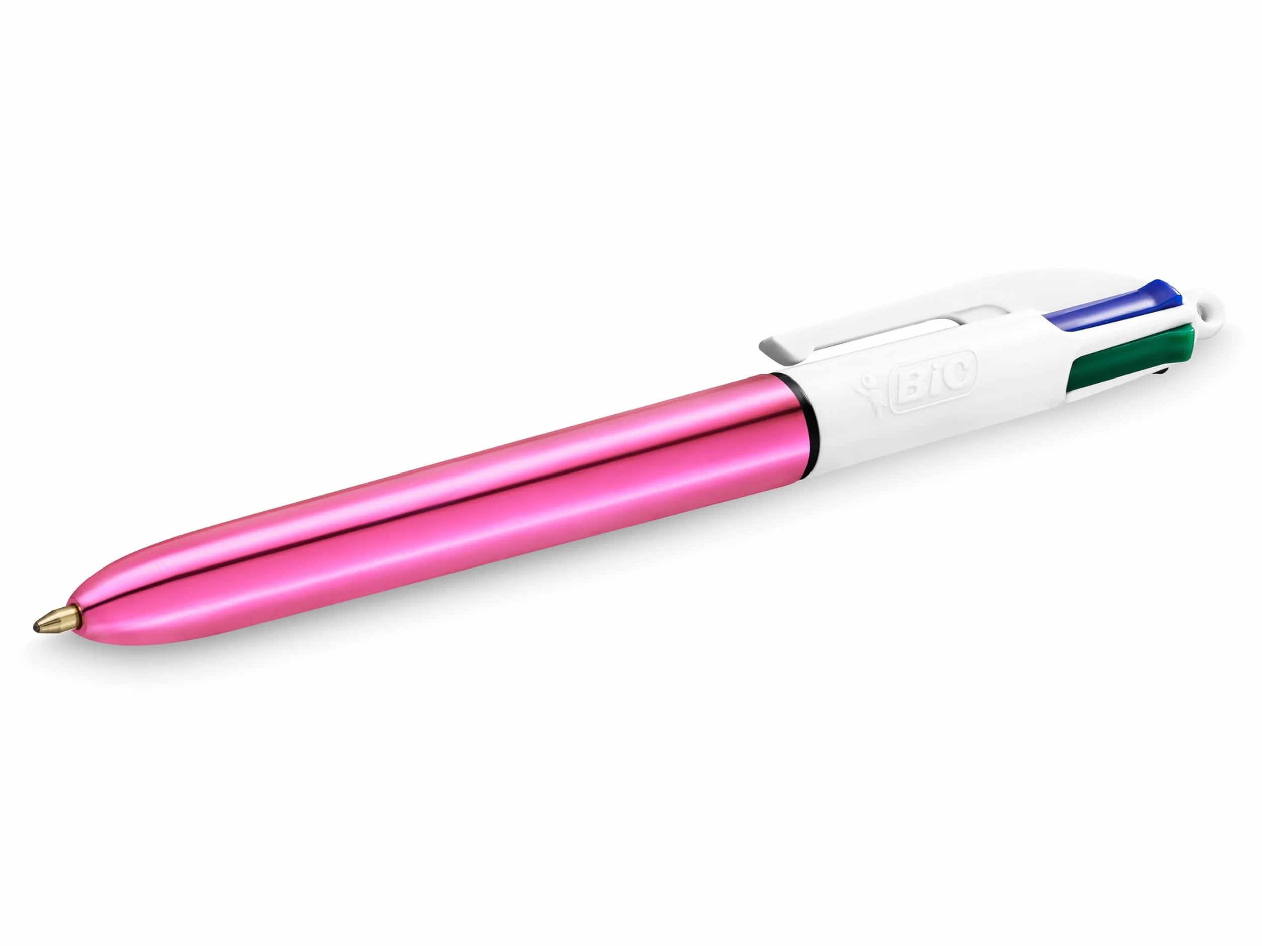 Bic My Summer Collection Pink Box, Penna Gel Quick Dry A Sfera A Scatto 4 Colori, Matita Con Gomma Matic Fun (0.7Mm), Evidenziatore Pastello Rosa Grip Pastel, 4 Unità