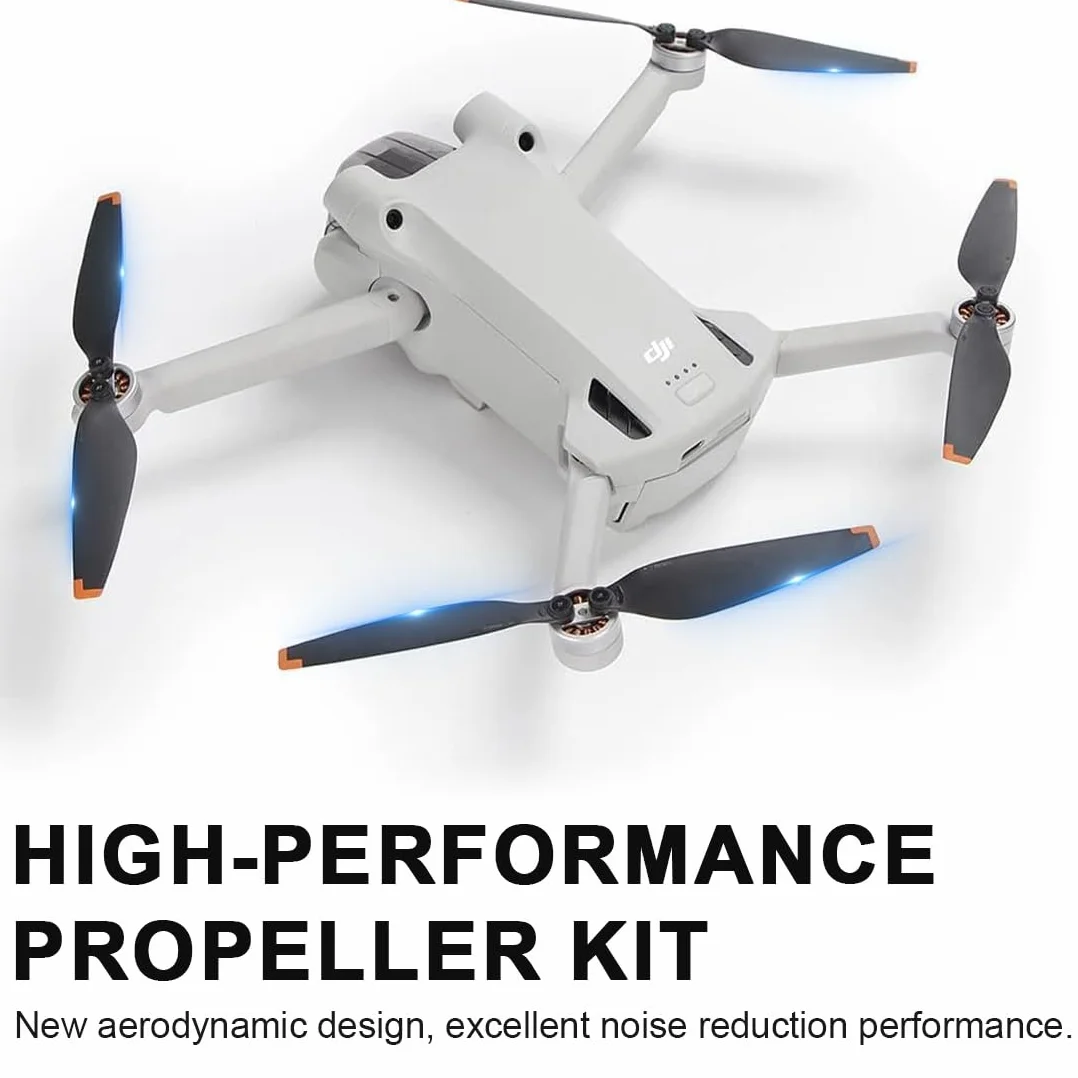 Eliche Mini Compatibili con Mini 3, Ricambio Drone, Rilascio Rapido, Basso Rumore, Accessori Drone