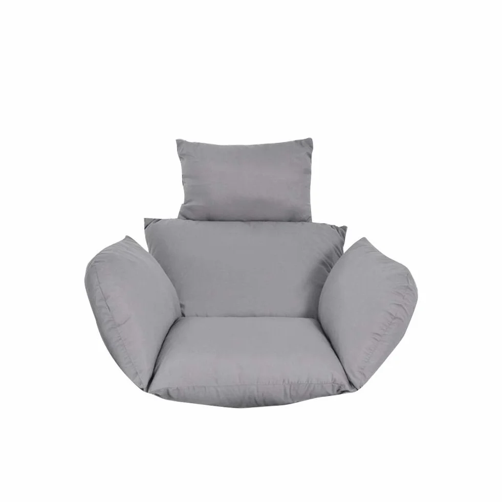 Cuscino per poltrona sospesa, multicolore, con cuscino, per poltrona sospesa, per la casa (senza sedia) grigio argento