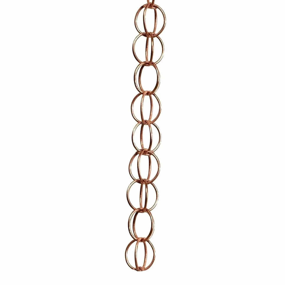Oniissy Catena Pluviale per la Raccolta dell'acqua da Pioggia, Catene da Pioggia per Esterni, per Giardino, Ornamenti da Giardino Appesi Antiruggine Decorativi per Esterni Interni (per ANELLO)