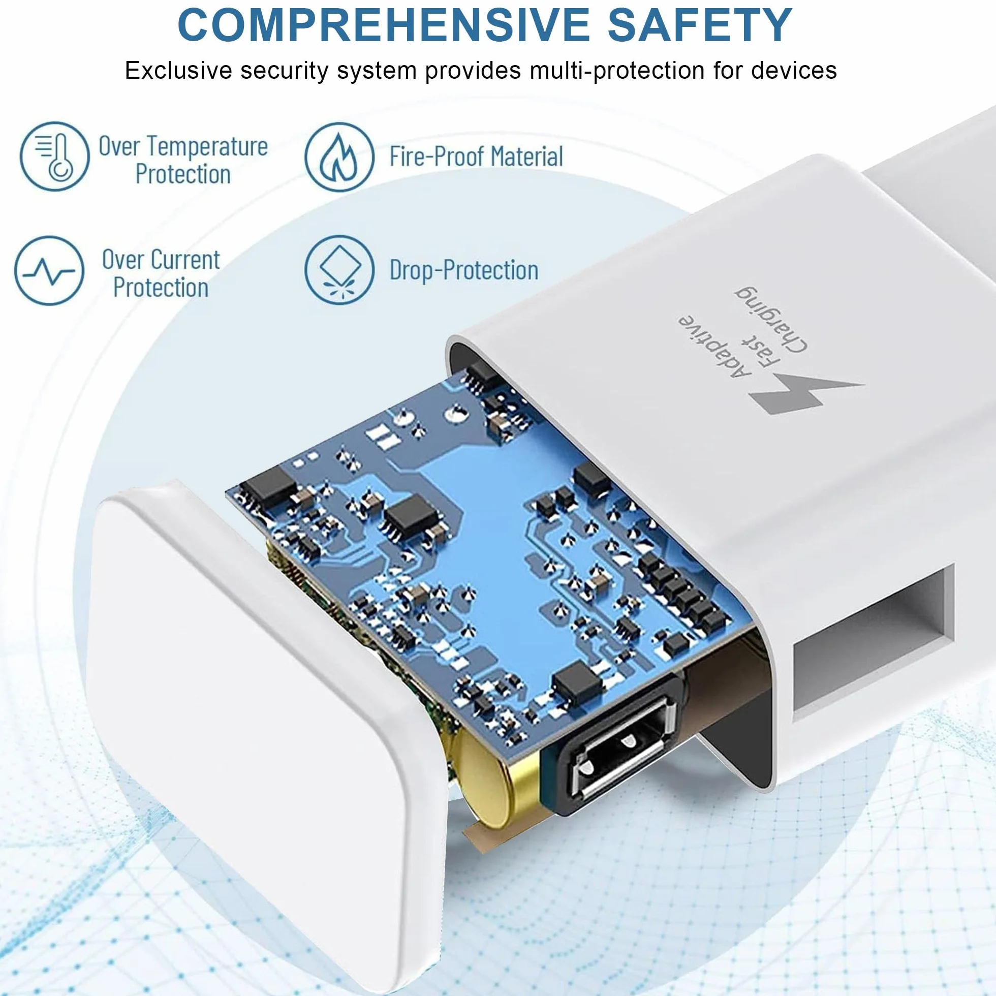 Caricabatterie Samsung USB C Originale Ricarica Rapida 1,5 M Compatibile Galaxy S23/S22/S21/S20 FE/Note9/S10/S10e/S9/S8/A56/A55/A54/A53/A25/A16/A15/A14/A05s