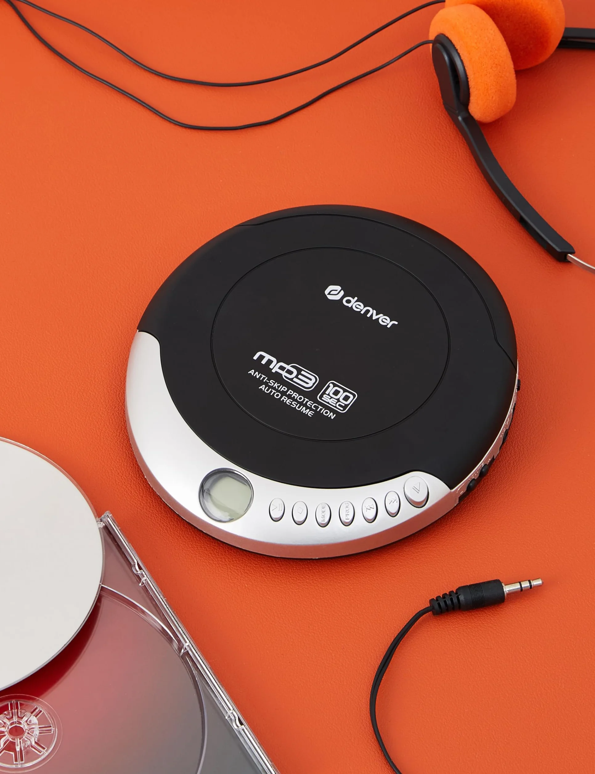 Denver DMP-391 Lettore CD Portatile Walkman Anti-Shock Bassi