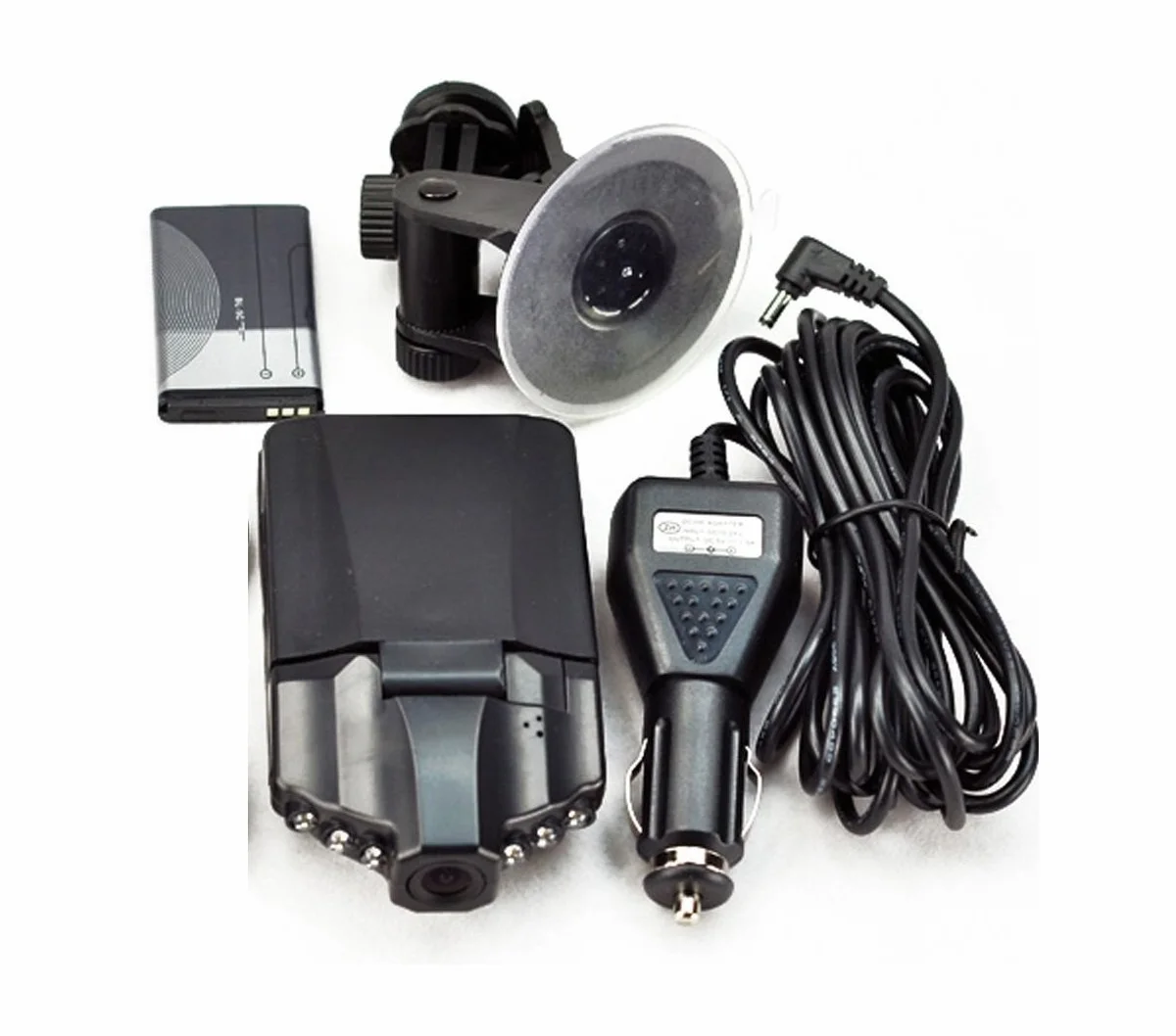 Dvr Auto Hd Telecamera Scatola Nera 2.5" lcd Visione Notturna Cctv Registratore