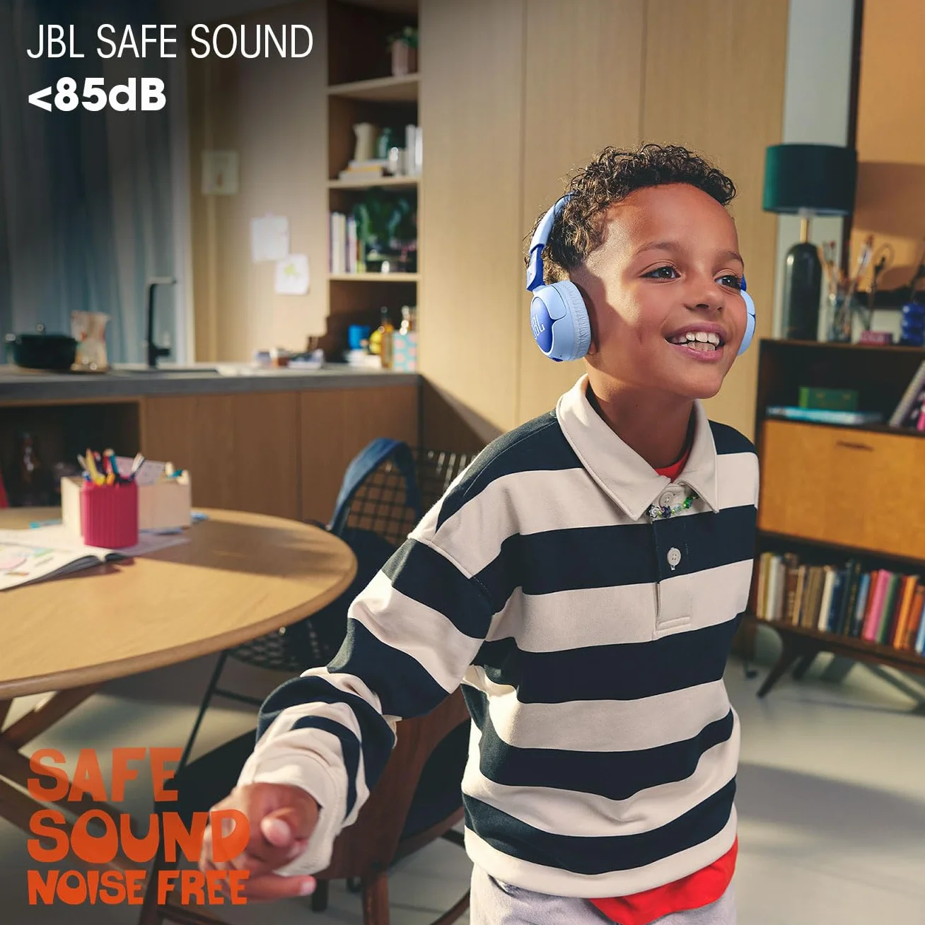 JBL Junior 320 BT Cuffie On-Ear Bluetooth Wireless per Bambini, 50 Ore, Microfono Integrato, Safe Sound, Verde