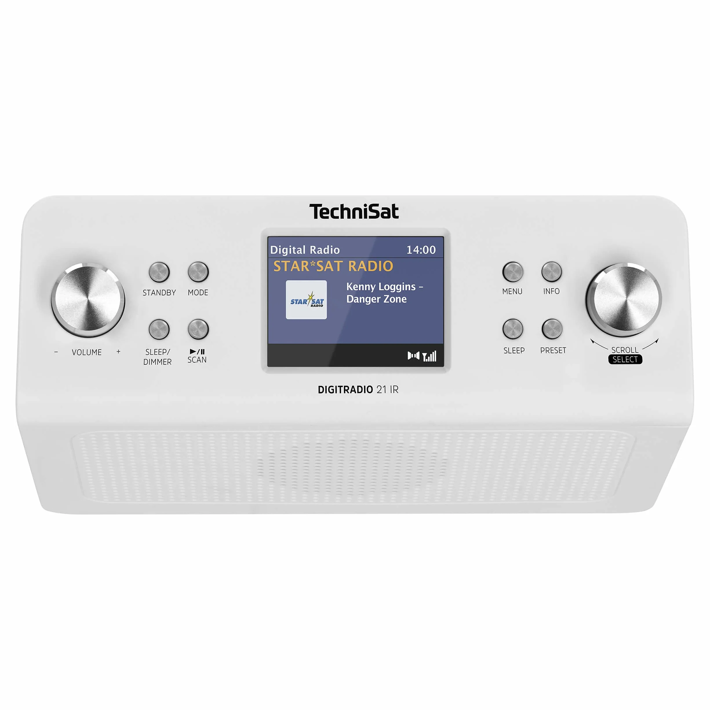 TechniSat DIGITRADIO 21 IR Radio da cucina sottobanco DAB+ FM Internet Bluetooth 2W 2,8" bianco