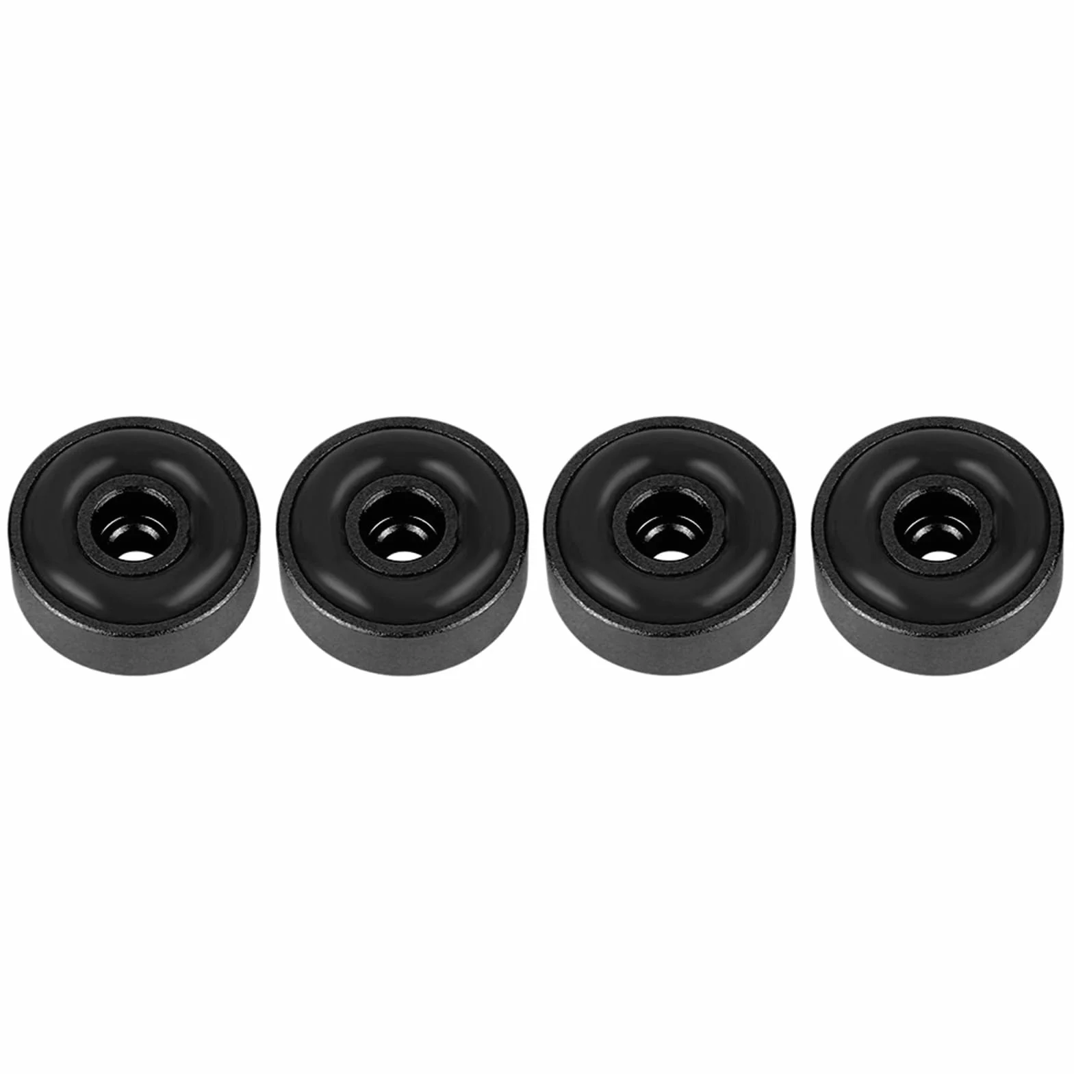 Piedi per Altoparlanti Giradischi Amplificatore Lega Alluminio 4 Pezzi 20x8 mm Nero