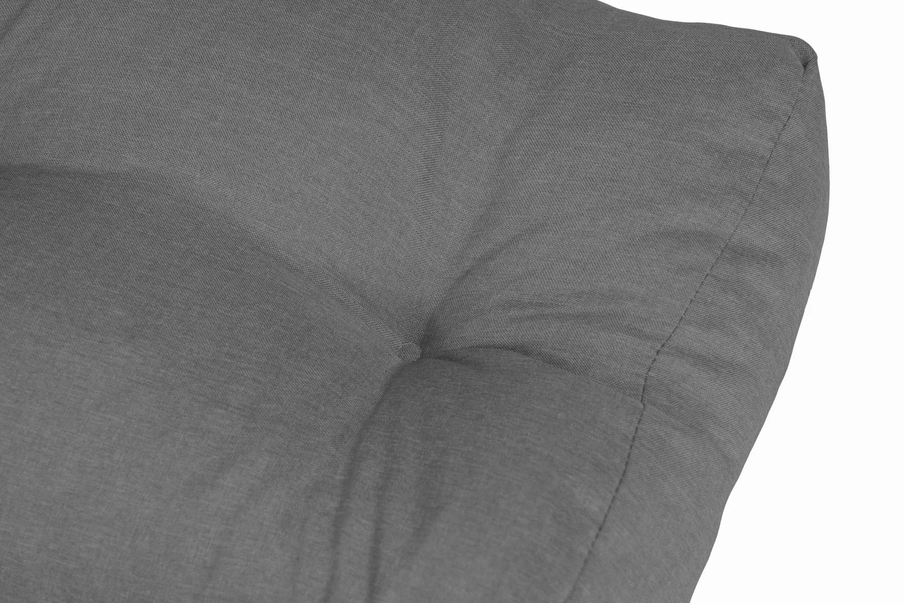 Chilly Pilley Cuscino Trapuntato Per Mobili In Pallet 120x50x15 Grigio