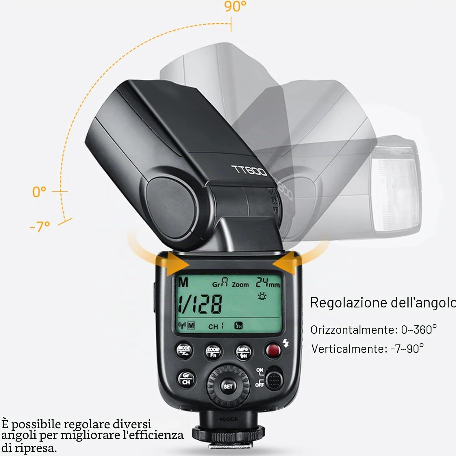 Godox TT600 Flash Speedlite do Aparatu