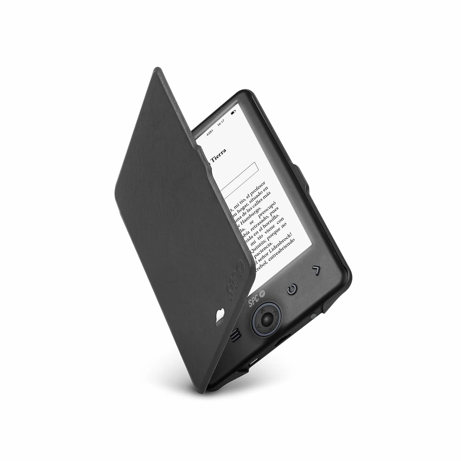 SPC Dickens Case – Custodia protettiva ebook per SPC Dickens Light 2 e Light 2 PRO, Poliuretano, Nero