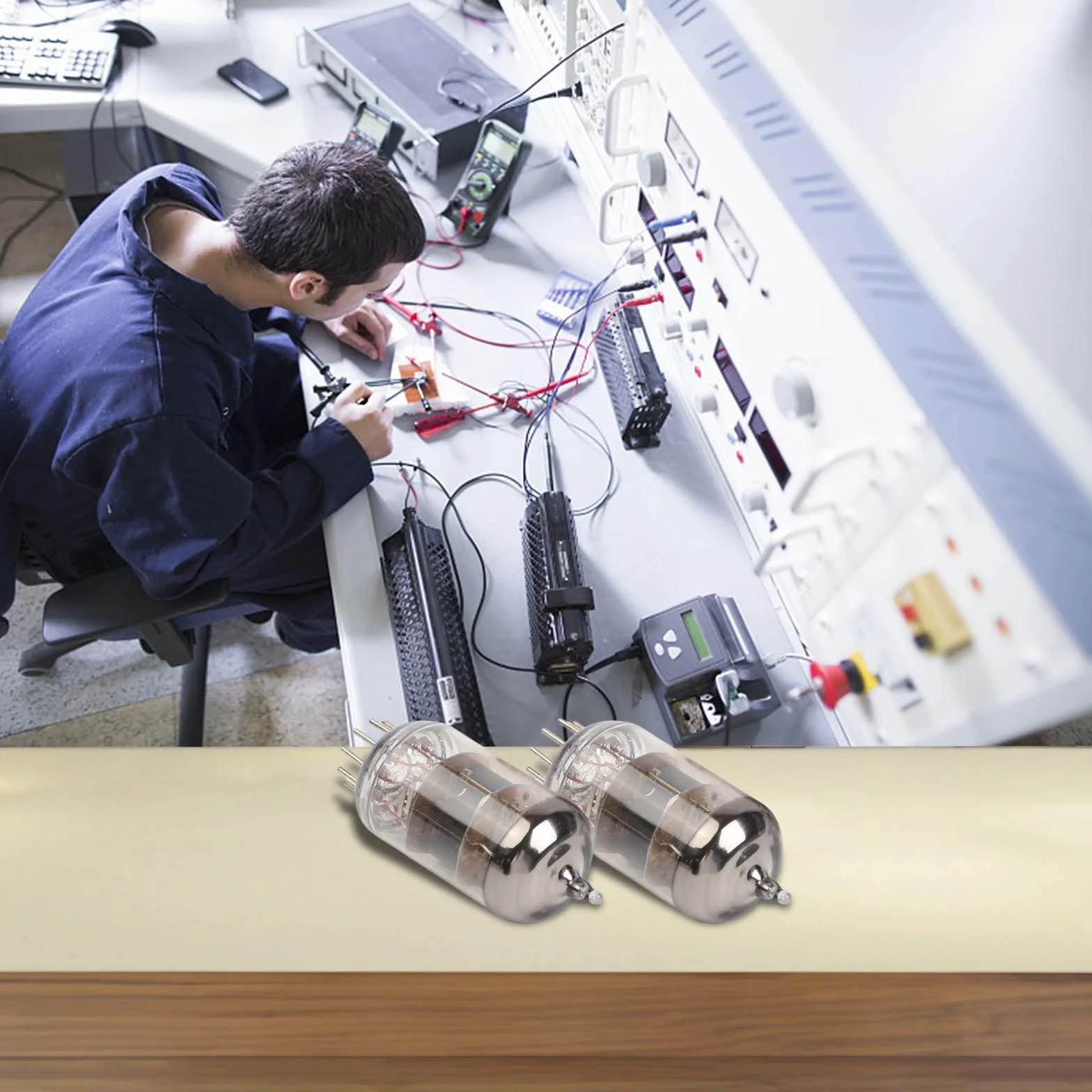 Preamplificatore per tubi a vuoto 6H1n-EB 2 pezzi sostituzione valvola 6N1 ECC85 6AQ8