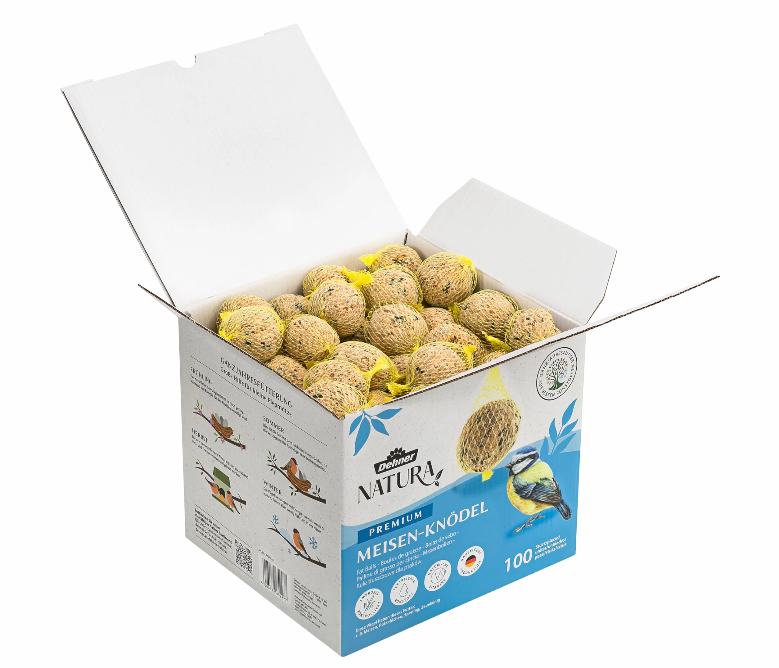 Dehner Natura Premium palline per cinciallegre 100 pezzi 9 kg FSC