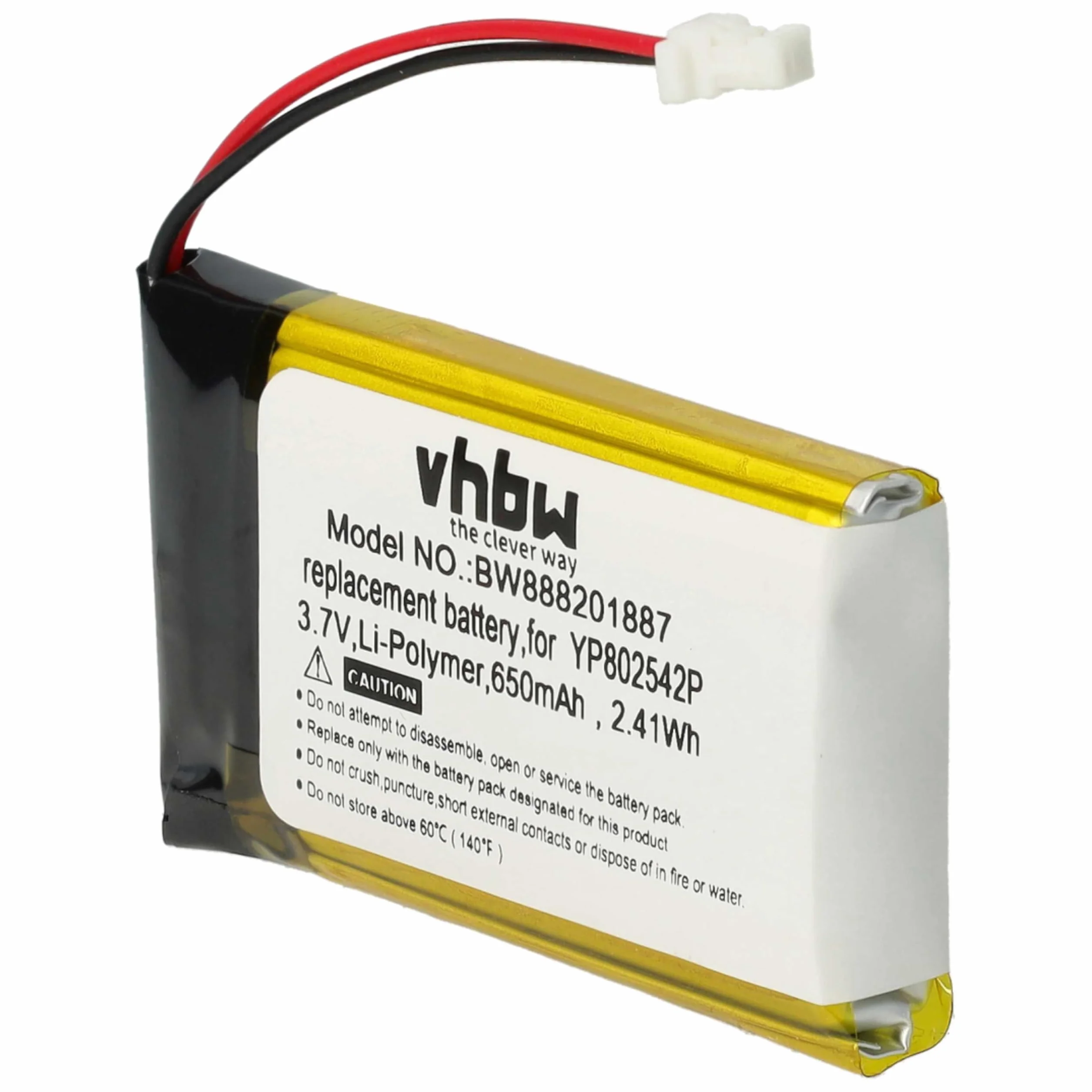 vhbw 2x Bateria Kompatybilna Sena SF1 SMH-20S 10S 20S SF2 SF3 650mAh 3,7V Li-Poly