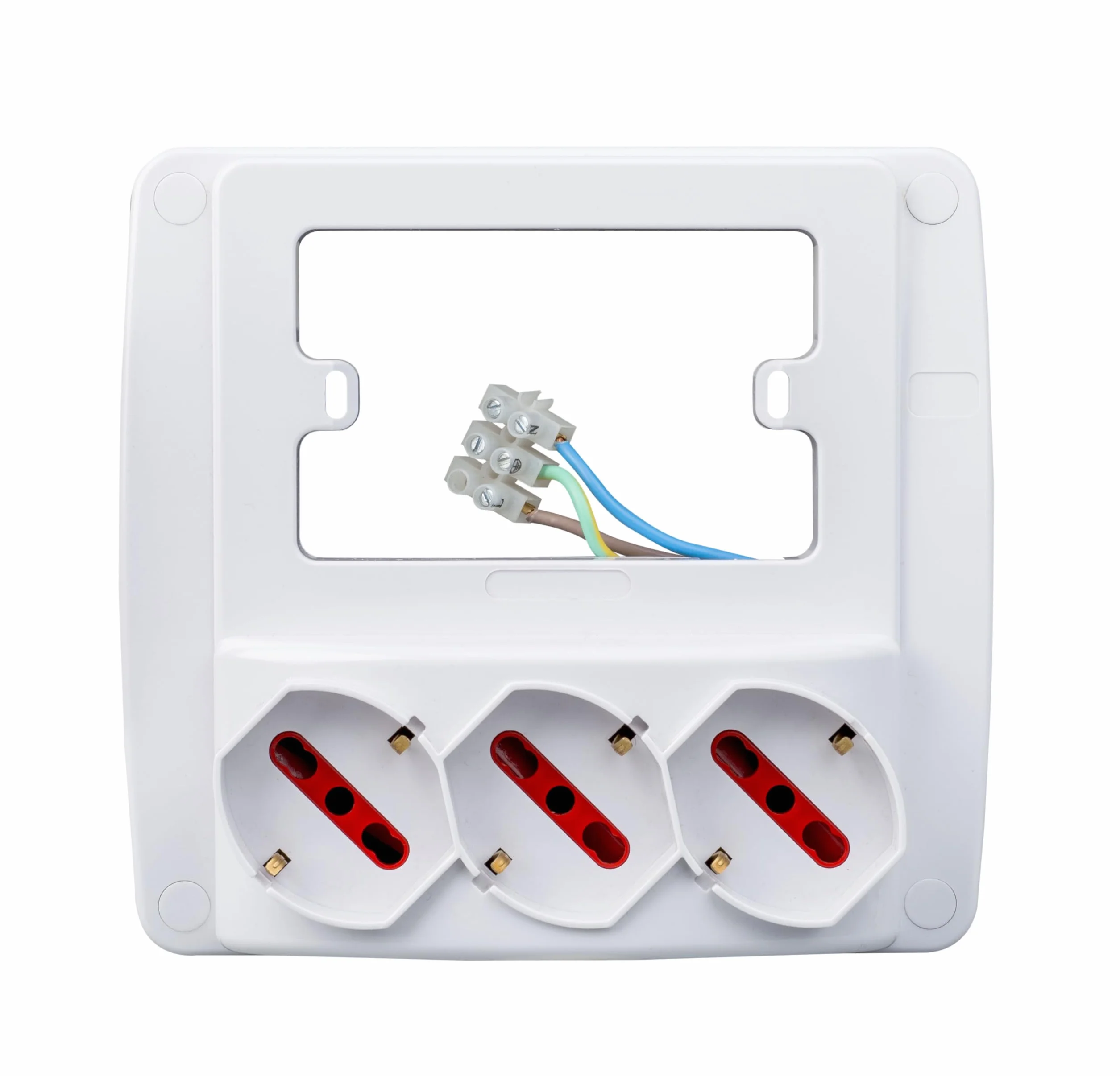 ROSI Emilia Smart Multipresa parete 3 prese schuko Bianca