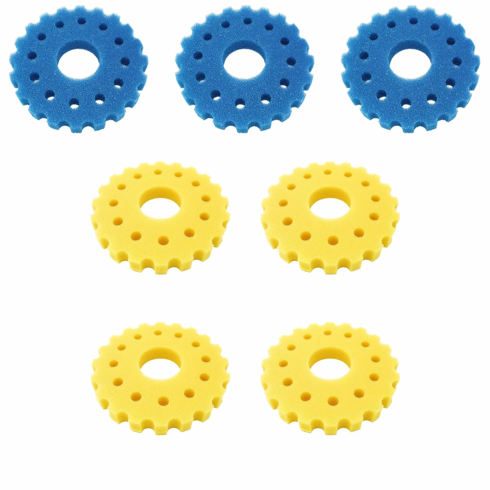 7 Pz Pond Filter Sponge CPF/CPA-30000 Spugne Compatibile SunSun Filtro per laghetto Spugna filtro ad alta efficienza Spugna biochimica Facile da sostituire Filtro in schiuma per laghetto