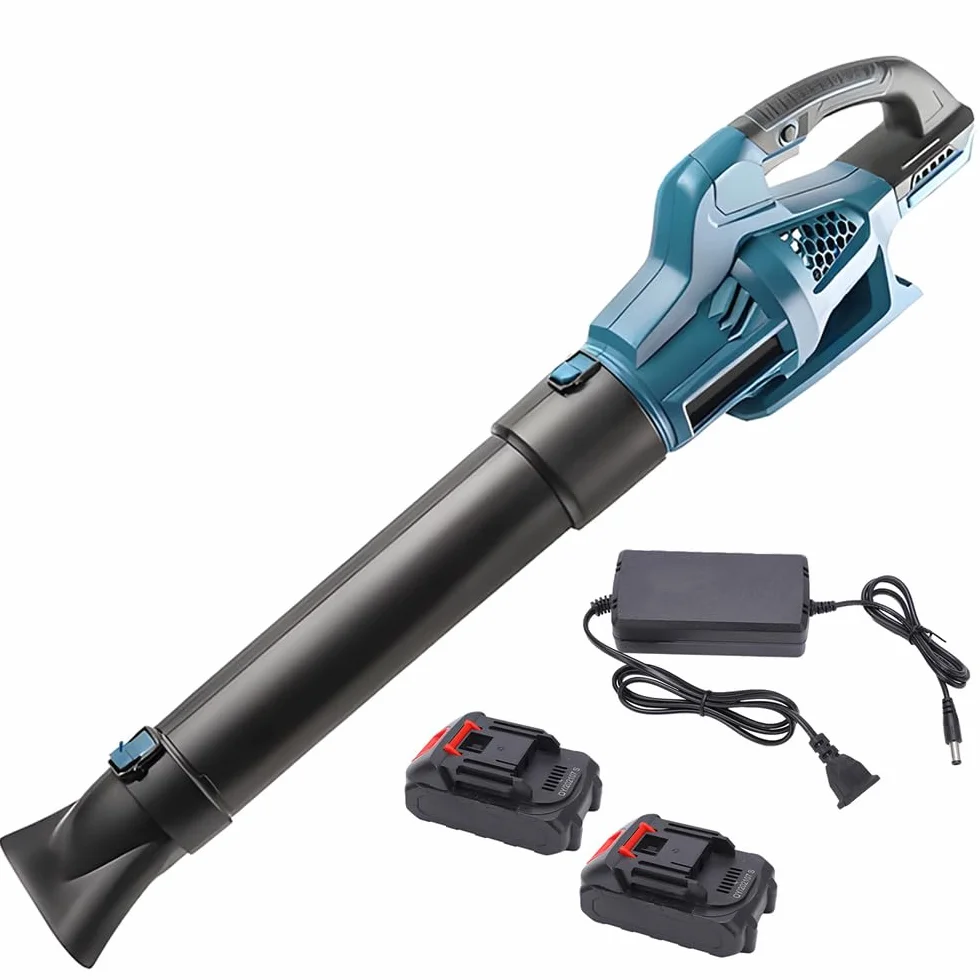 Soffiatore Professionale 6 Velocità Batterie 88V Soffiatore di foglie elettrico senza fili Cura del Giardino e la Rimozione di foglie e Polvere