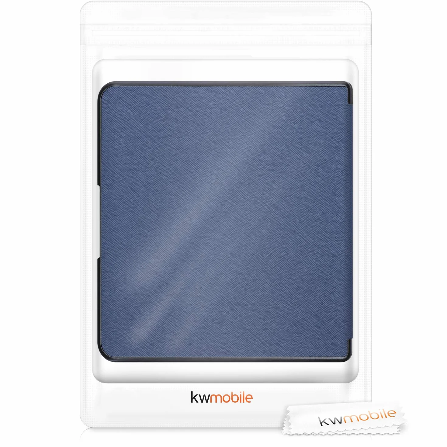kwmobile Custodia Pieghevole Compatibile con Kobo Forma Cover - Cover Magnetica Pelle PU eReader - blu scuro