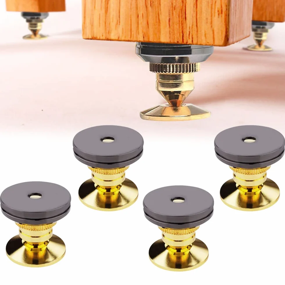 Piedini per Altoparlanti Isolamento a Punta 28x25mm Set 4 Pezzi per Amplificatore Lettore CD DVD