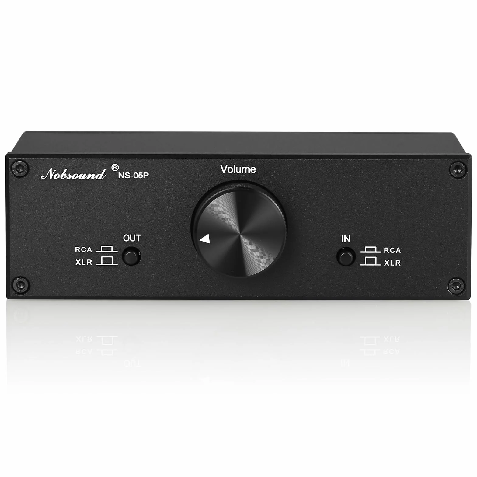 Nobsound Preamplificatore passivo mini bilanciato Single-Ended Hi-Fi Controllo volume XLR RCA