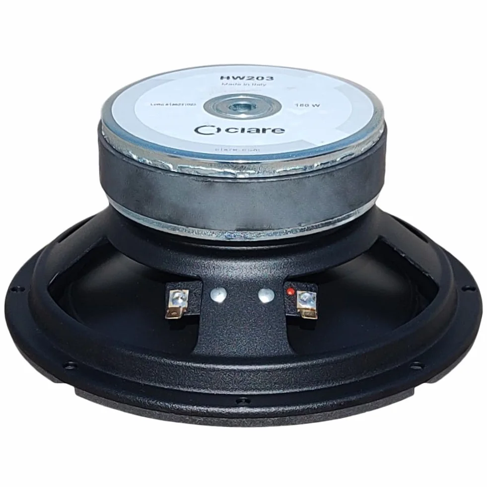 HW203 Woofer 20 cm 200 mm 8" 80 W RMS 180 W Max 8 Ohm 91 dB Gomma 1 Pezzo