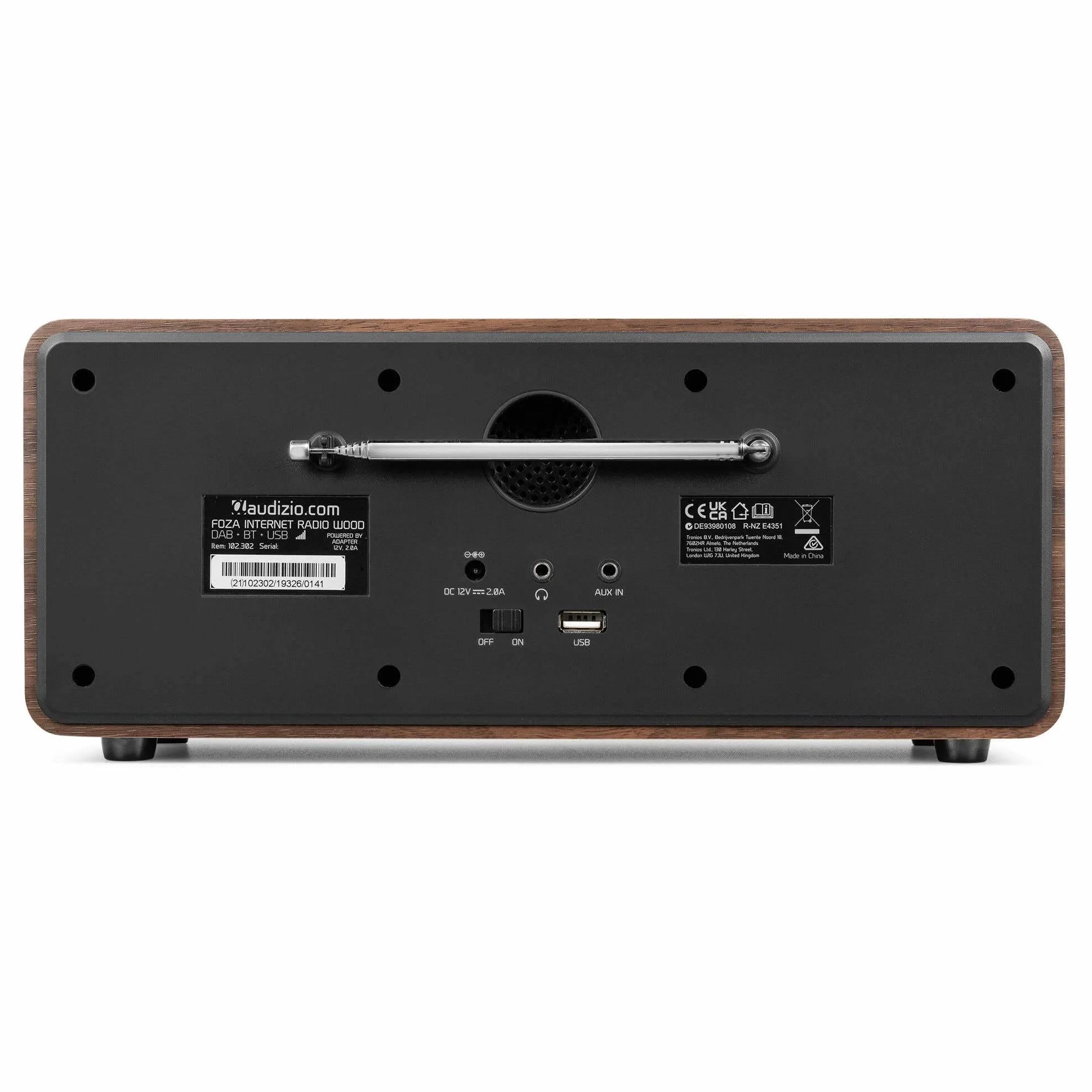 Audizio Foza Radio Internet WLAN DAB+ Bluetooth 50W FM USB MP3