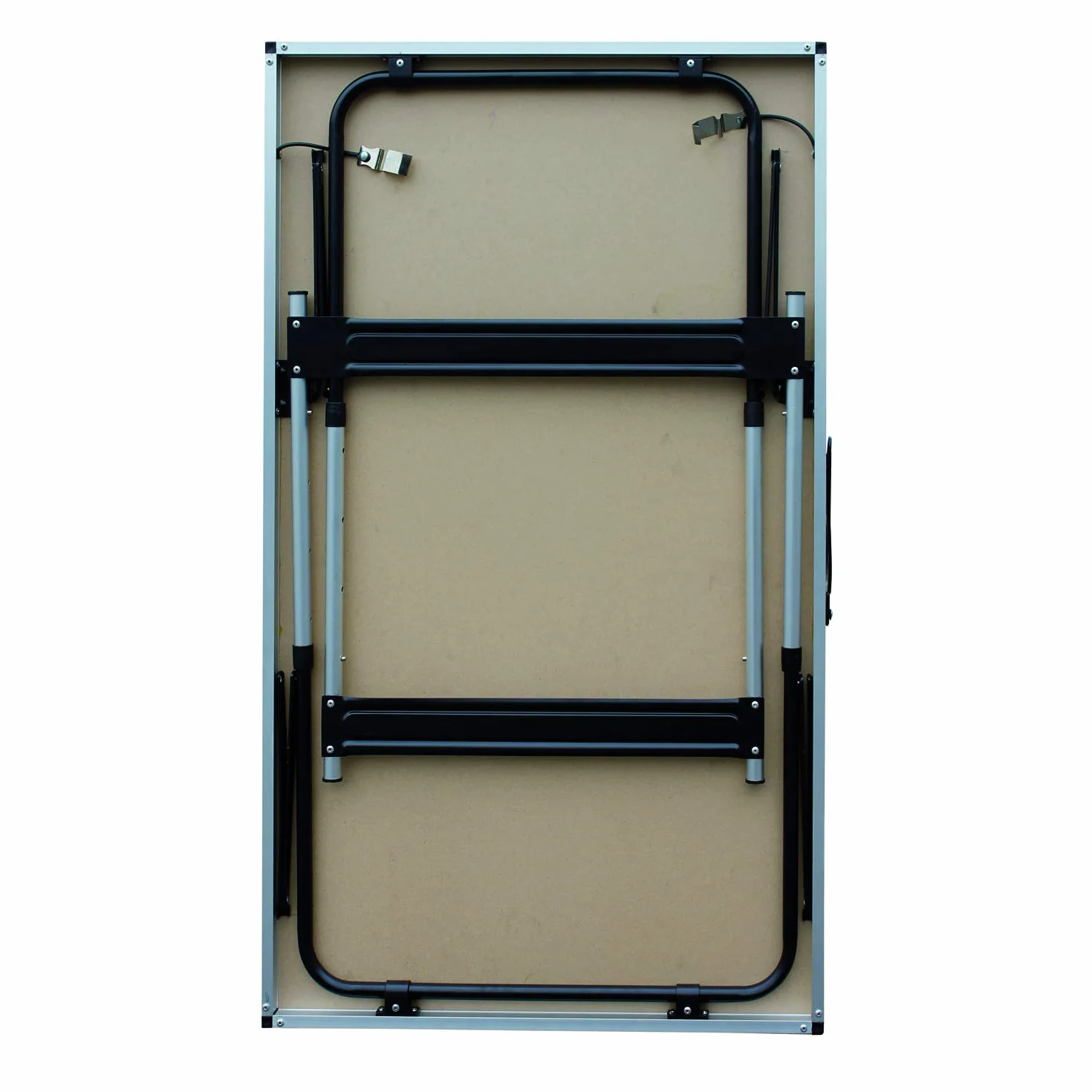 Tavolo da campeggio pieghevole in alluminio regolabile in altezza 100 x 60 x 73/80/87/94 cm
