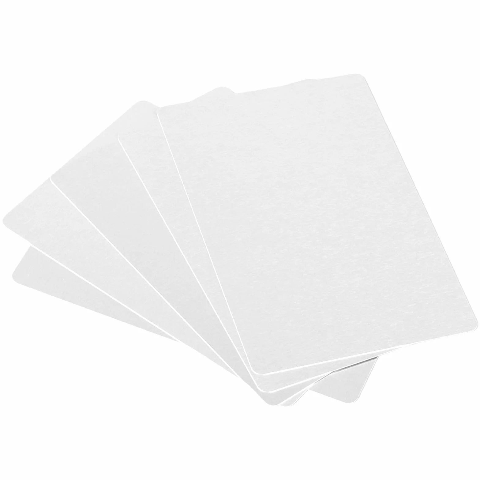 KEILEOHO Biglietti da Visita in Alluminio Argento 86 x 54 x 0,21 mm 150 Pezzi per Marcatura Laser DIY