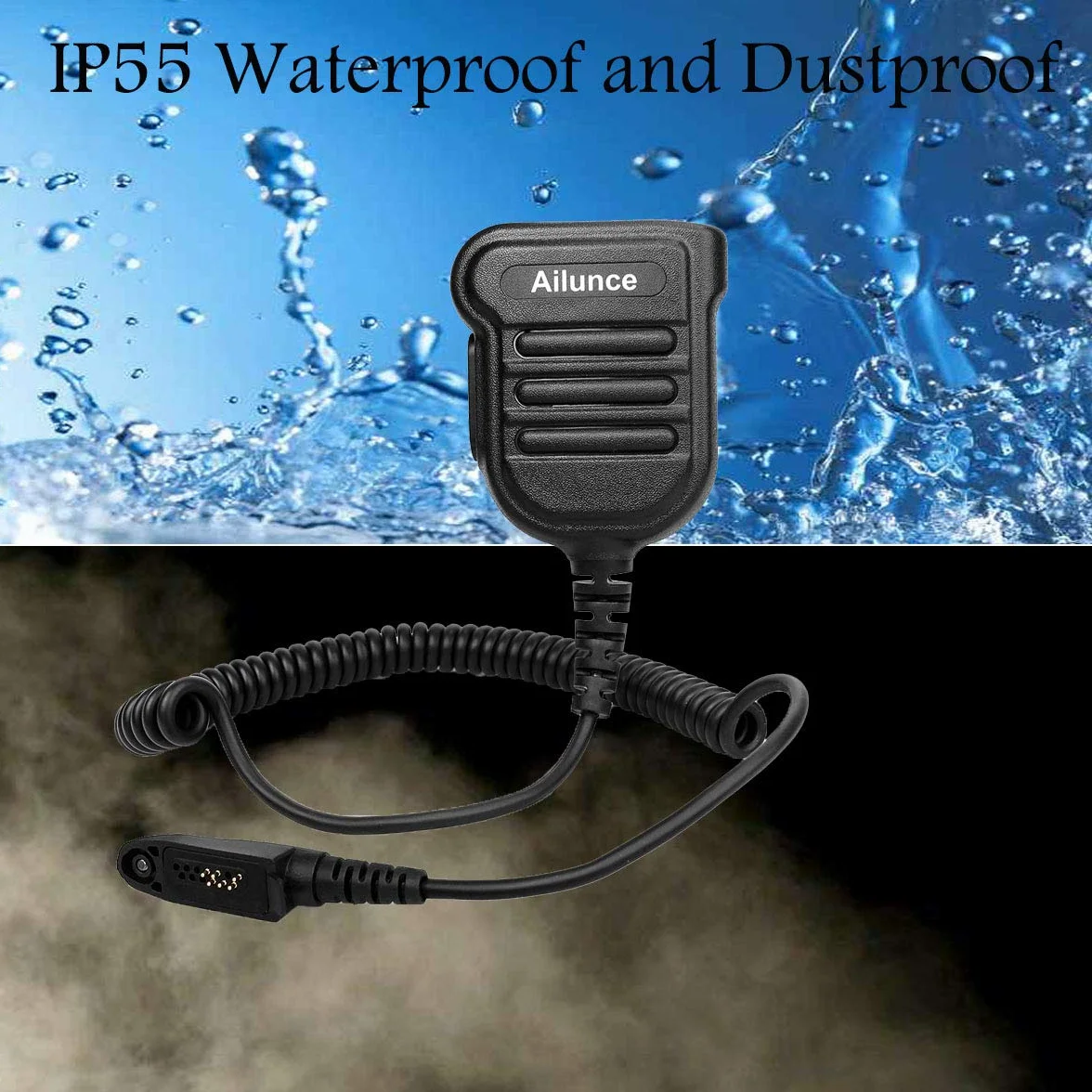 Ailunce HD1 DMR Walkie Talkie Altoparlante Microfono IP55 Impermeabile