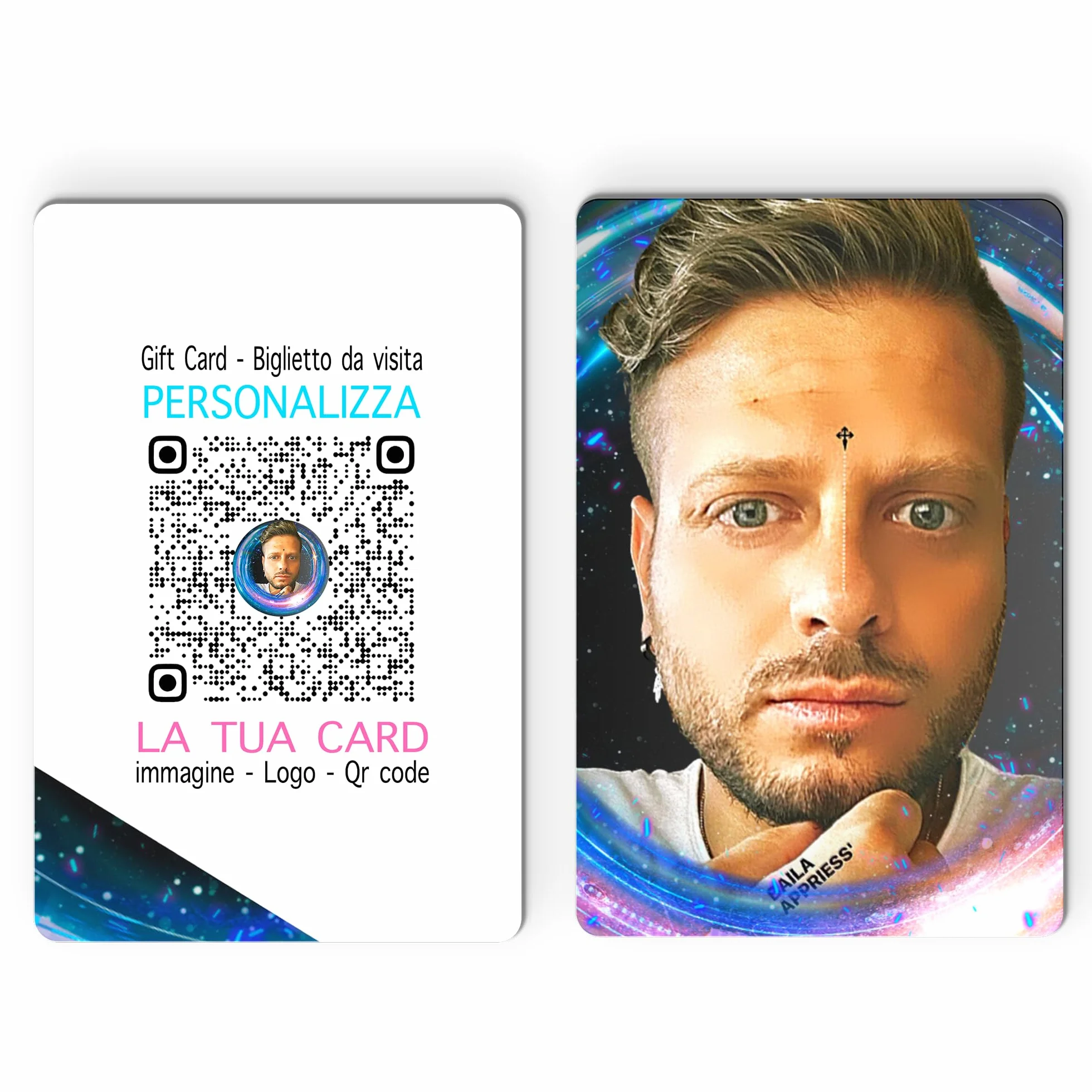 Card in PVC Personalizzate Fronte e Retro con Logo e Testo (100)