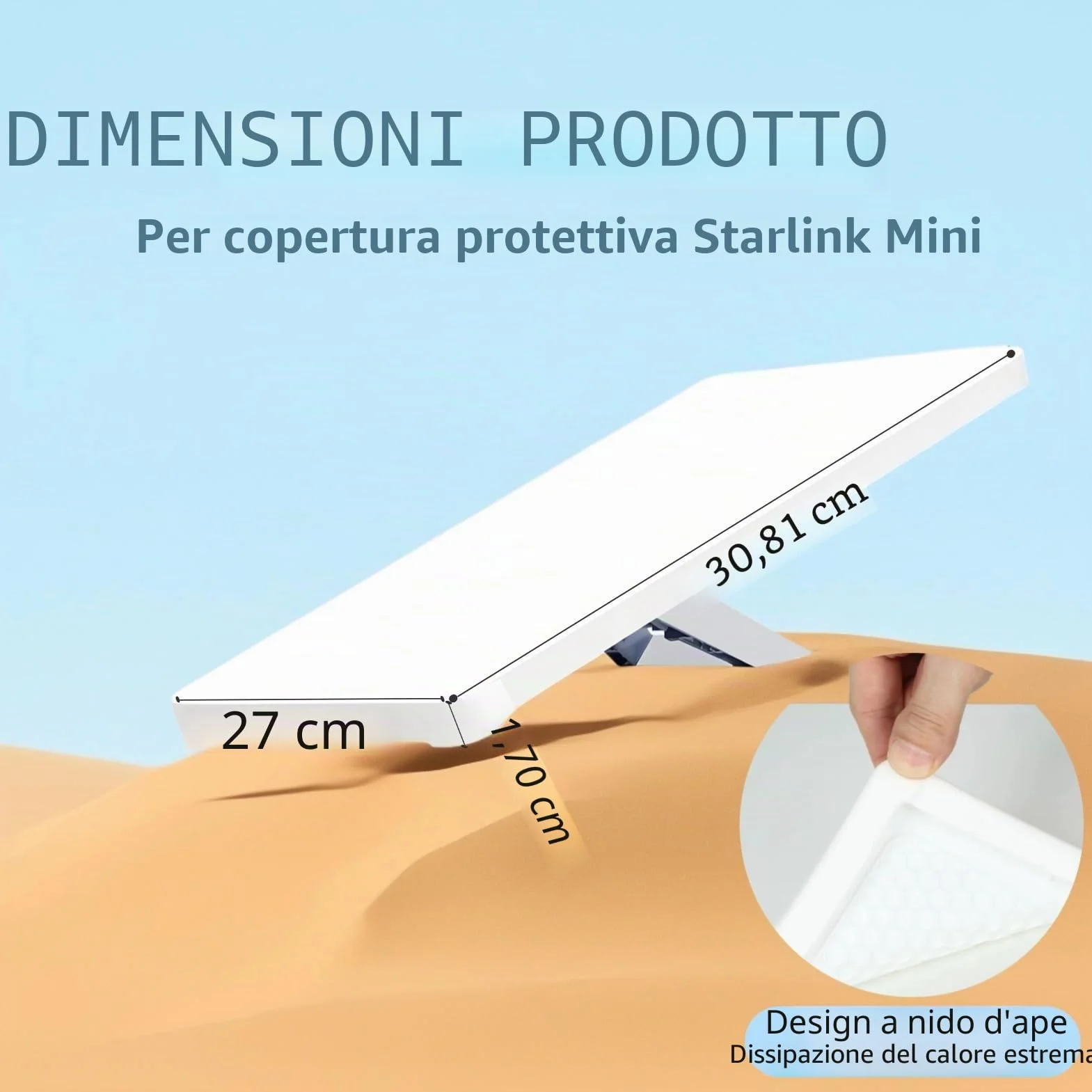 Starlink Mini Custodia Protettiva in Silicone Impermeabile per Viaggi