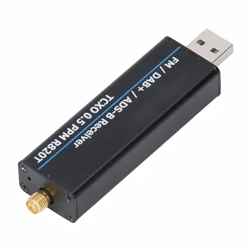 Odbiornik SDR RTL2832U R820T2 100 KHz-1766 MHz TCXO 0,5 PPM Aluminium USB