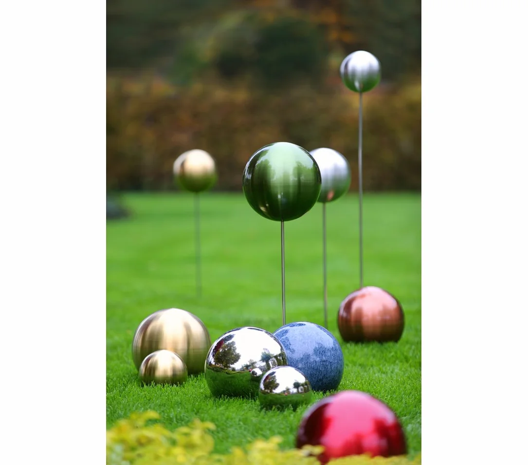 Dehner Sfera in Acciaio Inox Spazzolato, Ø 25 cm, Argento