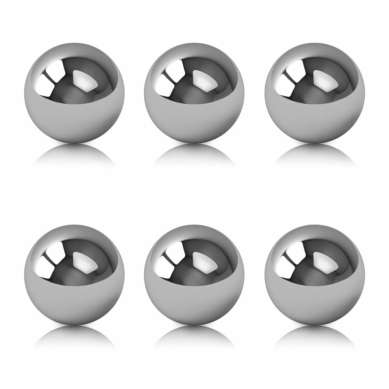 Sfera in Acciaio Lnossidabile, 6 Pezzi da Giardino in Acciaio Inossidabile, Diametro 20 mm, Sfere di Osservazione, Sfere da Acciaio Inossidabile, per la Casa, Il Giardino