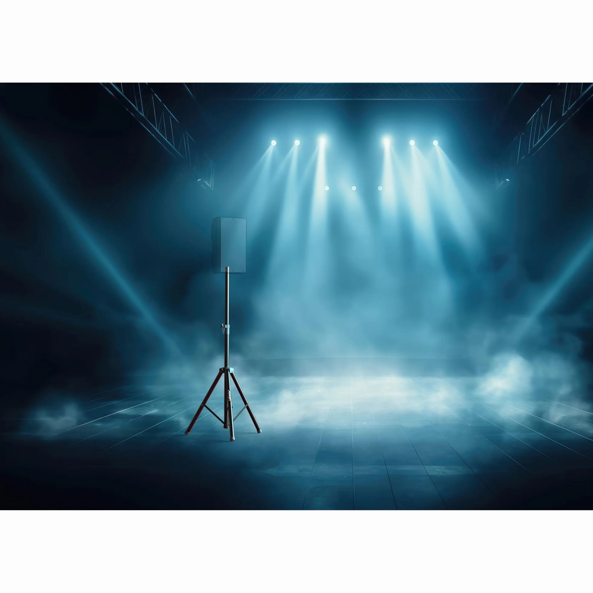 Audibax Neo 121 Supporto per Altoparlanti Professionale Treppiede Pieghevole Altezza Regolabile 67-115 cm Peso Massimo 40 kg