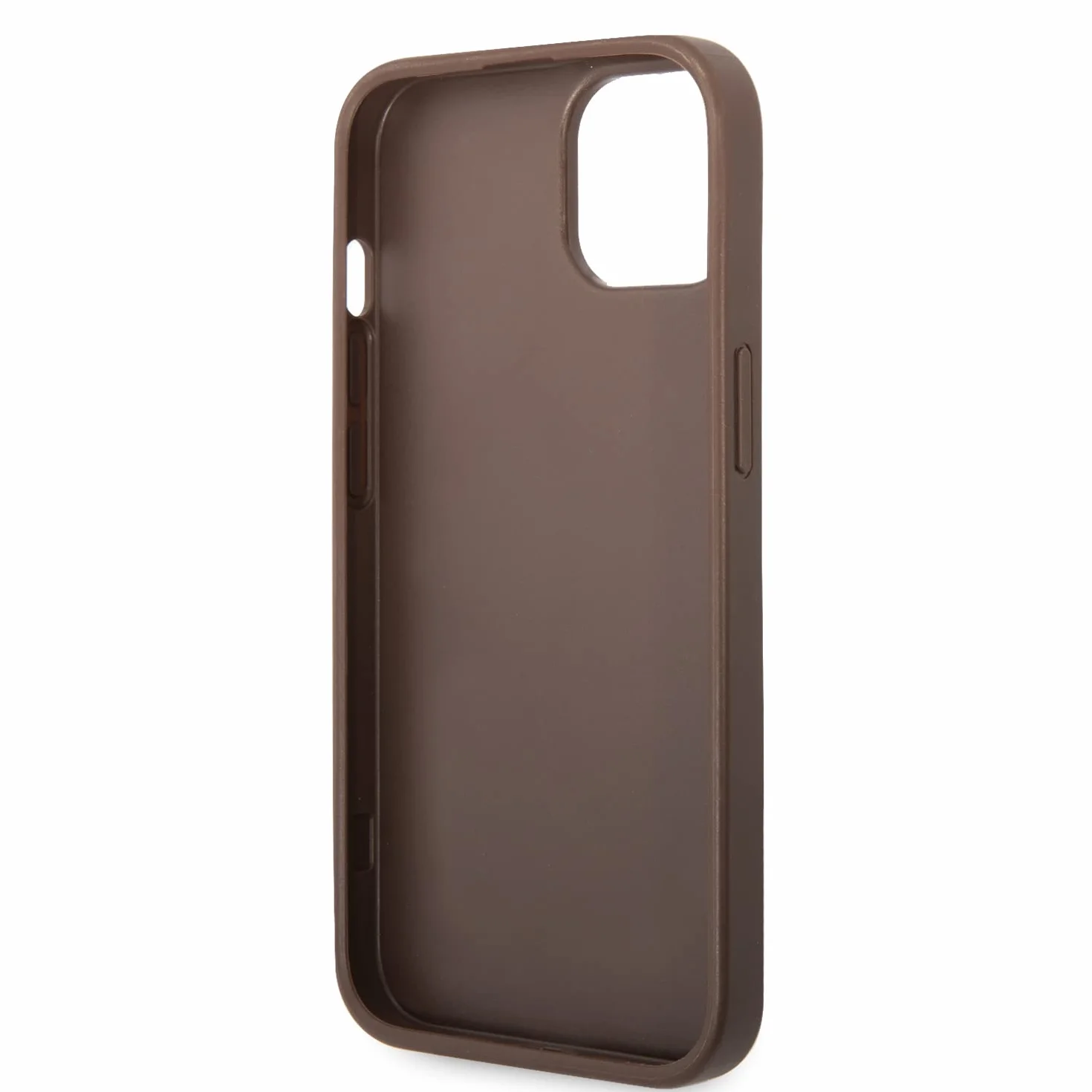 GUESS GUHCP15S4GMGBR Custodia rigida per iPhone 15 6.1", logo Big Metal