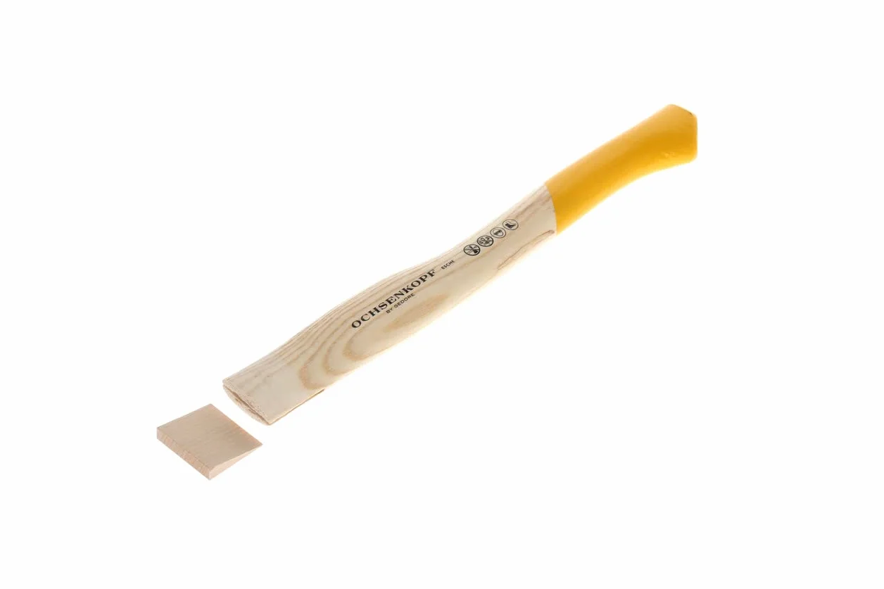 OCHSENKOPF Manico di Ricambio per Zappino Tiratronchi Ascia Forestale, Manico in Frassino, 380 mm, 205 g, a Forma di Piede di Porco, Utensile Forestale, OX E-78 E-0380