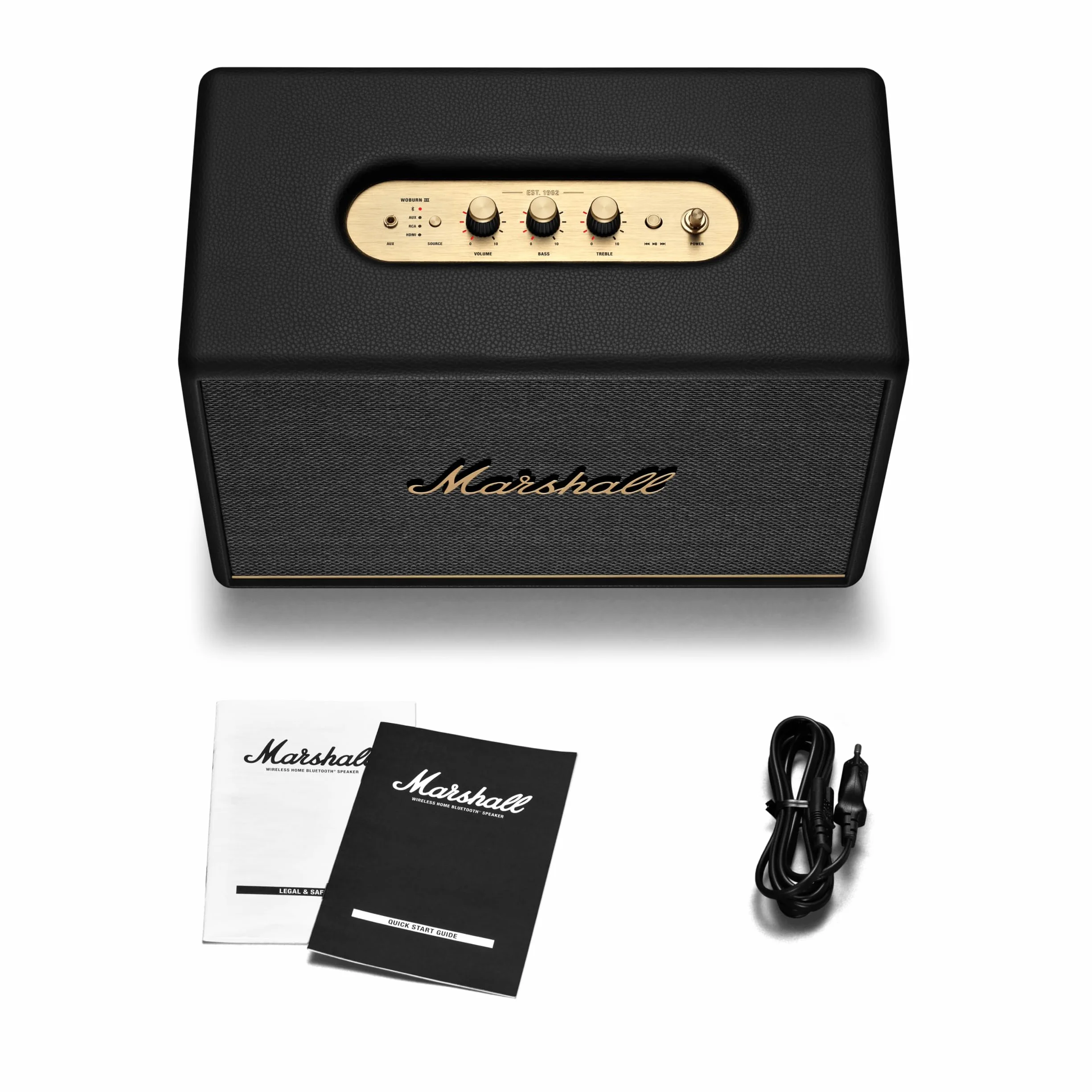 Marshall Woburn III Bluetooth Altoparlante senza fili Nero