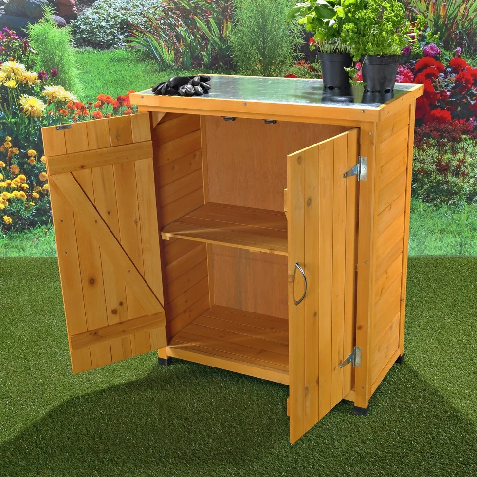 Melko Armadietto da Giardino 75x40x90 cm Apertura a 2 Battenti