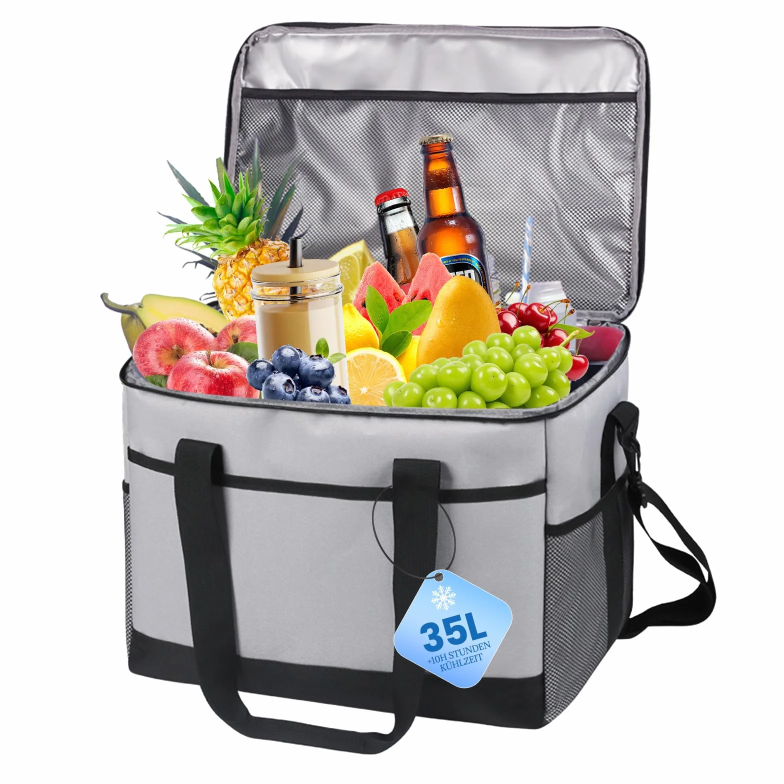 Borsa termica pieghevole 35 l 60 can per picnic campeggio viaggi
