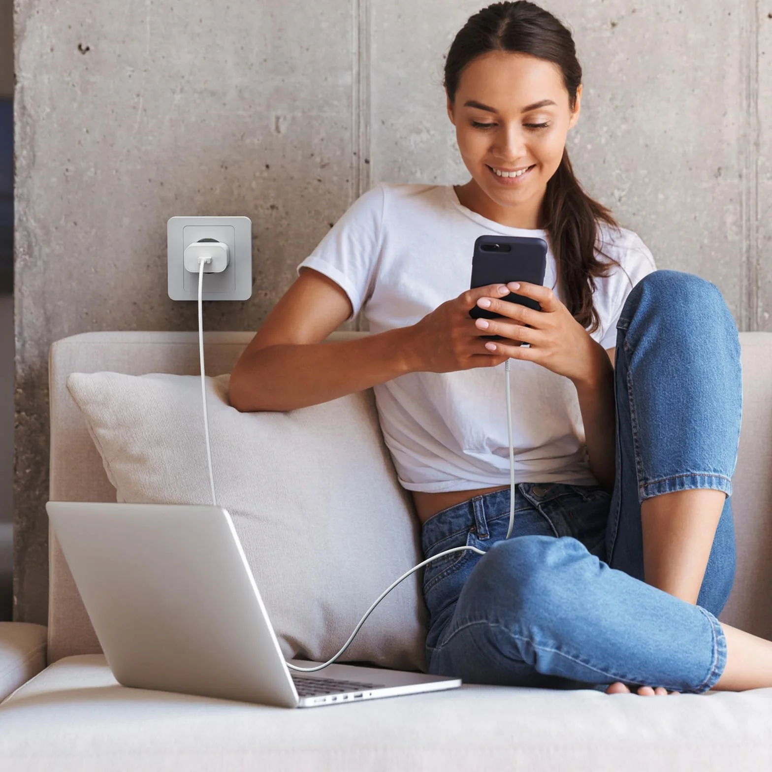 Samsung 25W Caricatore Rapido USB C con Cavo 2M per Galaxy A15/A14/A13/A25/A33/A34/A40/A53/A52/A54/A55/S25/S24/S23/S22 Ultra/S21/S20 FE/S10