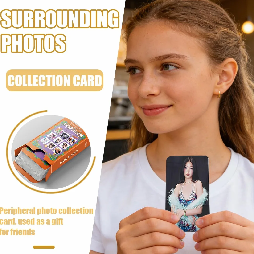 KATSEYE Set di 110 Biglietti Fotografici per Album Novel, Mini Merch Photocard Kpop Fan Regalo per Ragazze